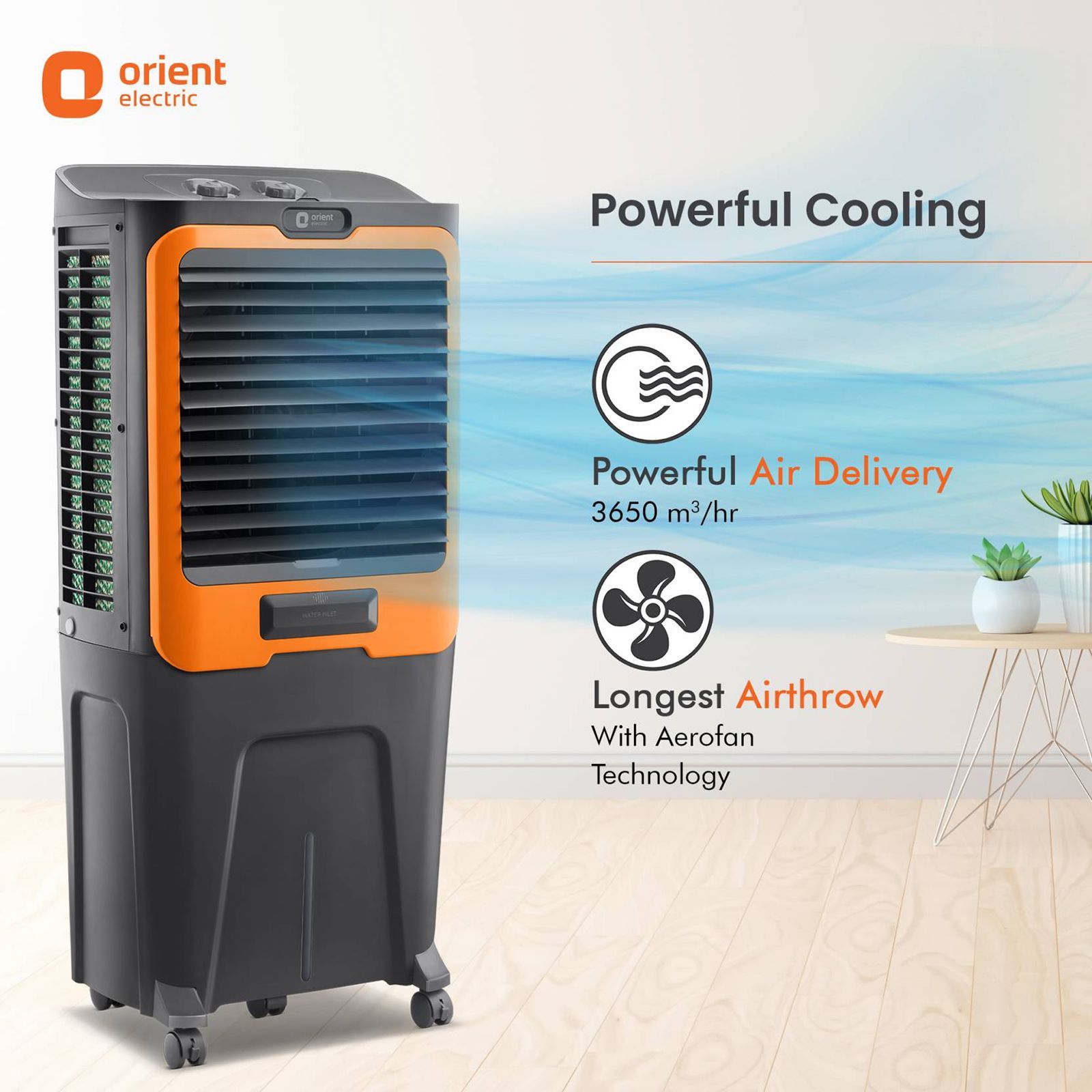 Orient Ultimo 88 Litres Desert Air Cooler with Aerofan Technology (Ice Chamber, Dark Grey) Orient Ultimo 88 Litres Desert Air Cooler with Aerofan Technology (Ice Chamber, Dark Grey)_9