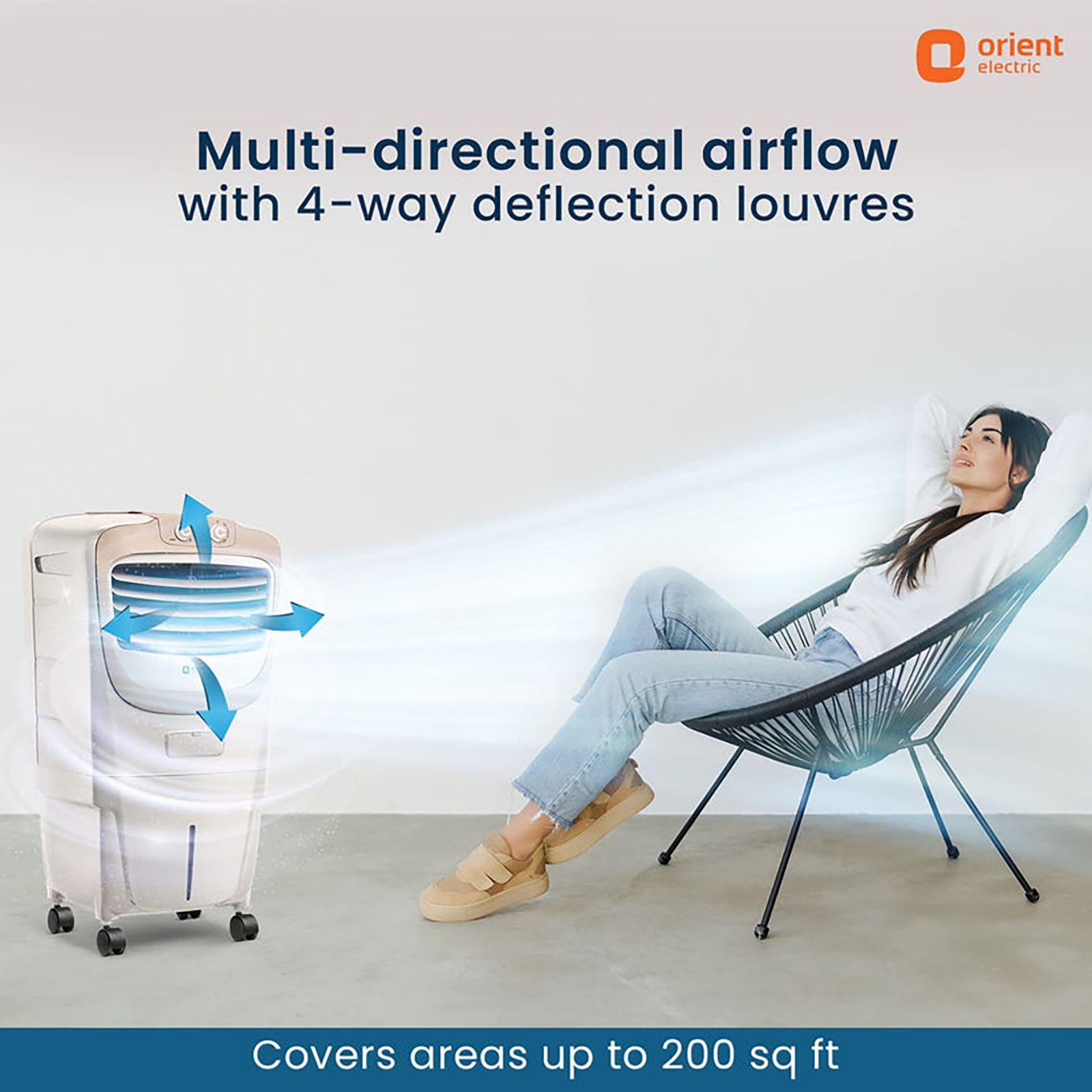 Orient Premia 36 Litres Personal Air Cooler with Dust Filter (Ice Chamber, Beige) Orient Premia 36 Litres Personal Air Cooler with Dust Filter (Ice Chamber, Beige)_15