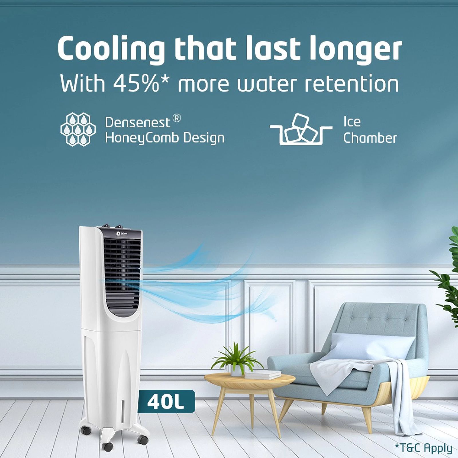 Orient Ultimo 26 Litres Tower Air Cooler with Lot Enabled (Ice Chamber, White)_12