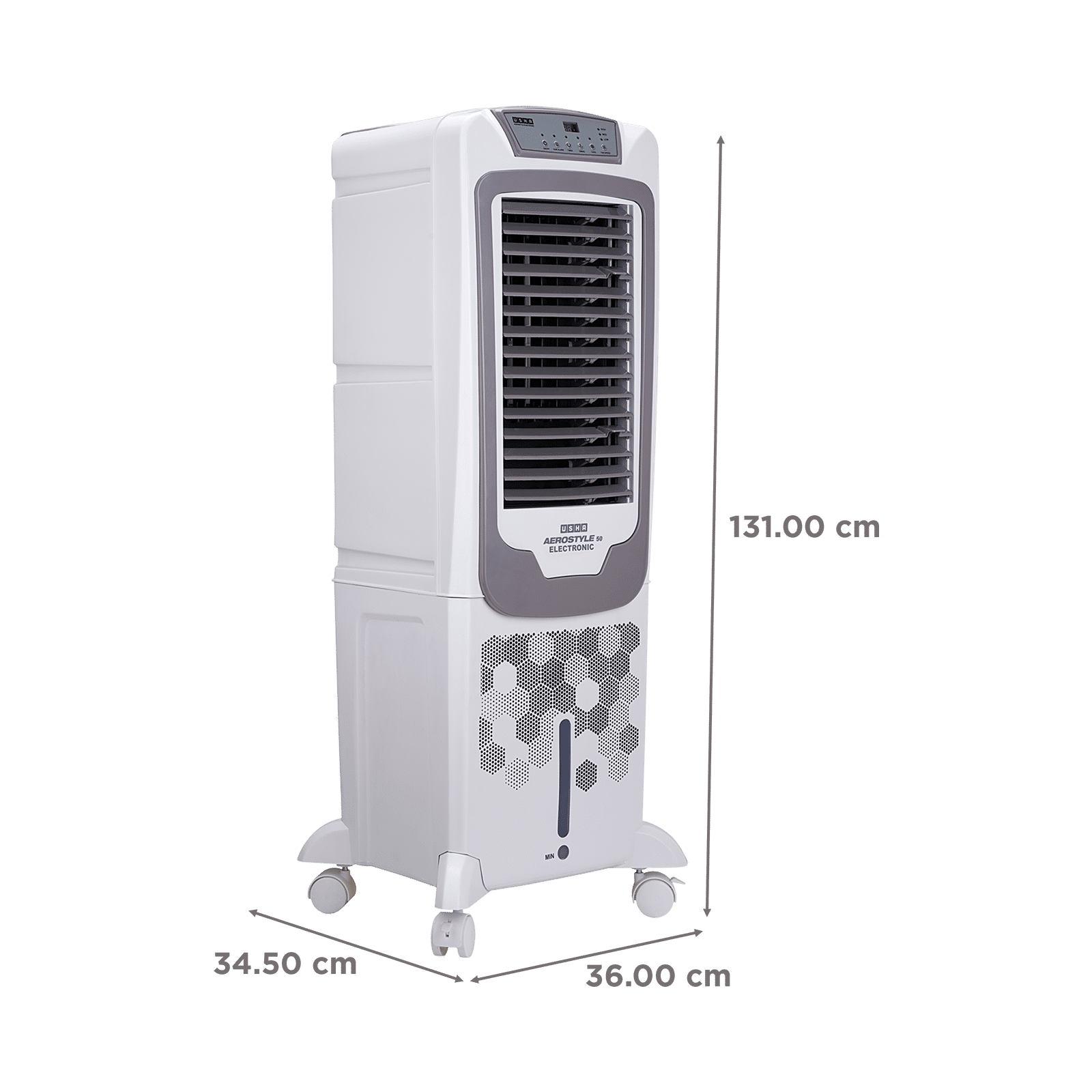 USHA AeroStyles 50 Litres Tower Air Cooler with Dust Filter (EasyClean Ice Chamber, White)_2