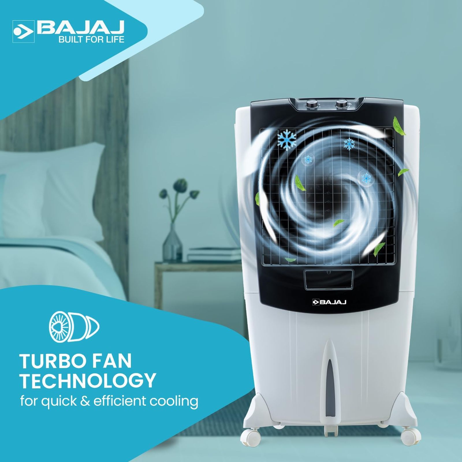 BAJAJ 95 Litres Desert Air Cooler with Turbo Fan Technology (Anti Bacterial Hexacool Master, White)_10
