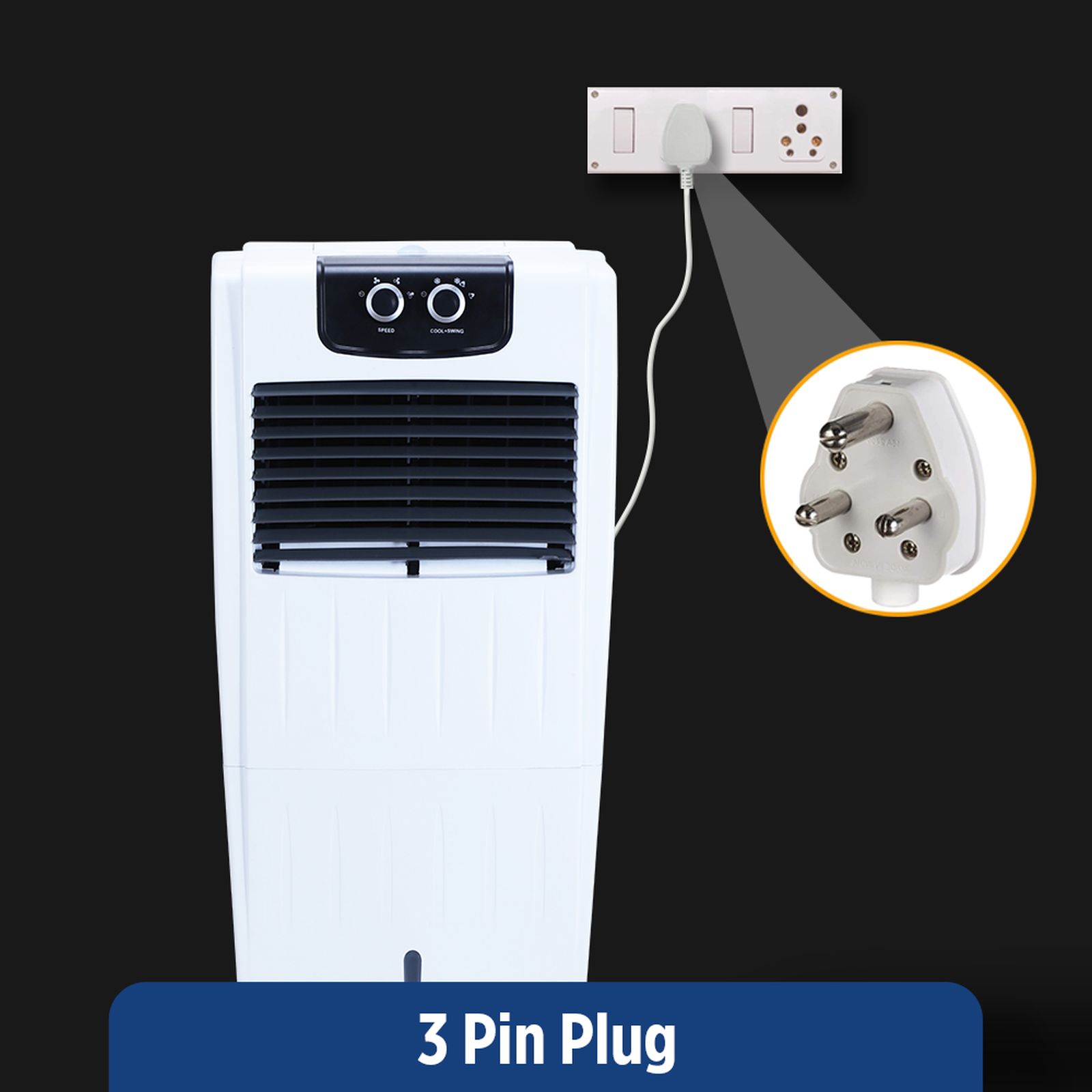 ONIDA Aero 22 Litres Personal Air Cooler with Ice Chamber (Water Level Indicator, White)_15