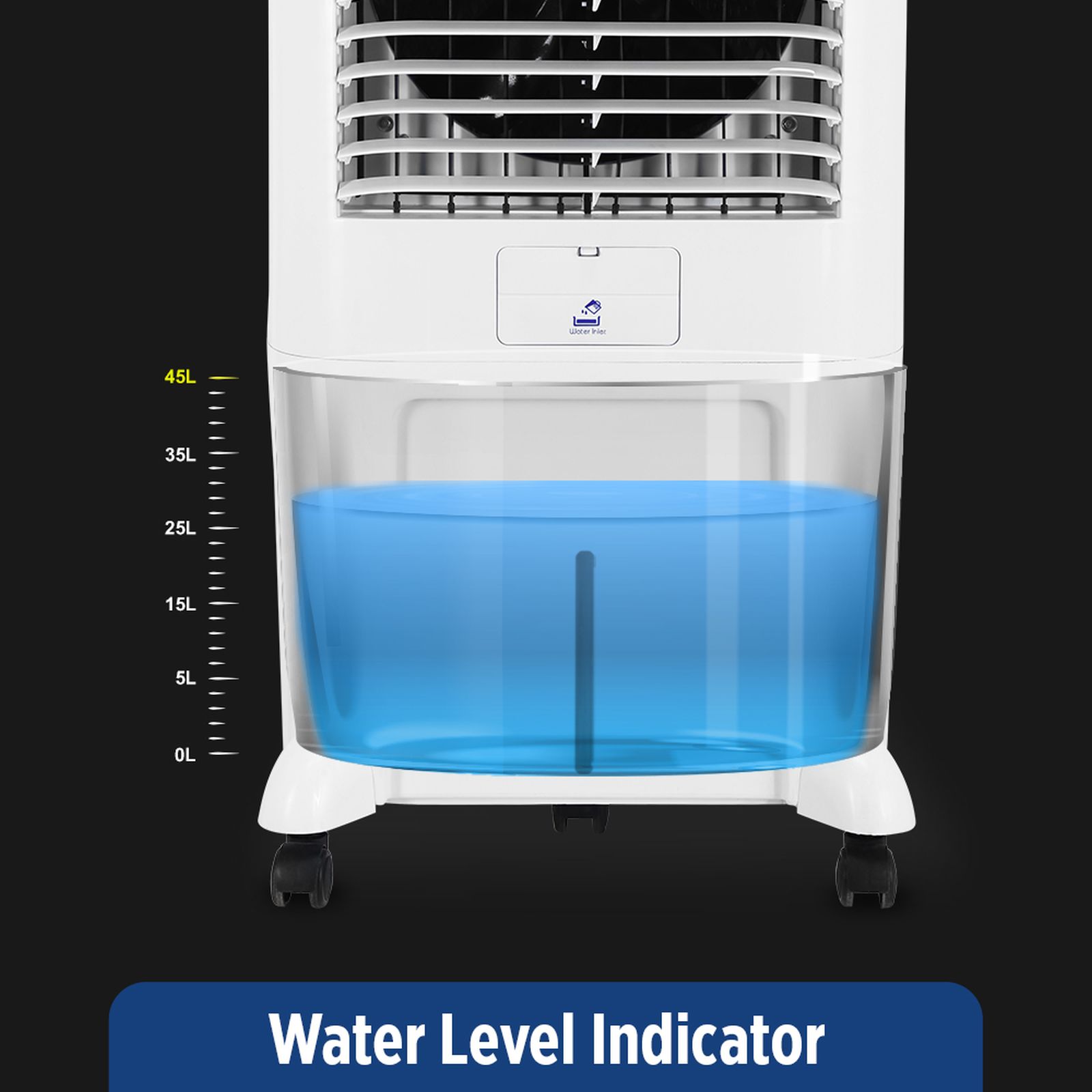 ONIDA Gusto 45 Litres Personal Air Cooler with Ice Chamber (Water Level Indicator, White) ONIDA Gusto 45 Litres Personal Air Cooler with Ice Chamber (Water Level Indicator, White)_9