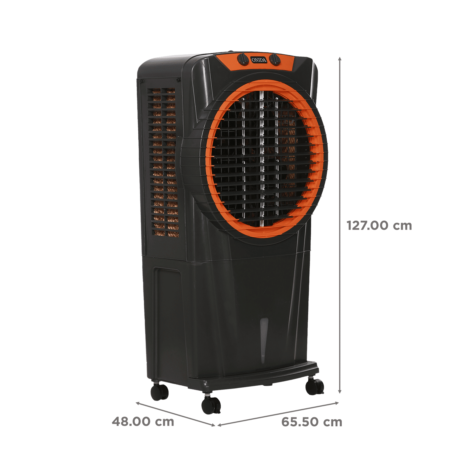 ONIDA 95 Litres Desert Air Cooler with Ice Chamber (Water Level Indicator, Dark Grey & Orange) ONIDA 95 Litres Desert Air Cooler with Ice Chamber (Water Level Indicator, Dark Grey & Orange)_2