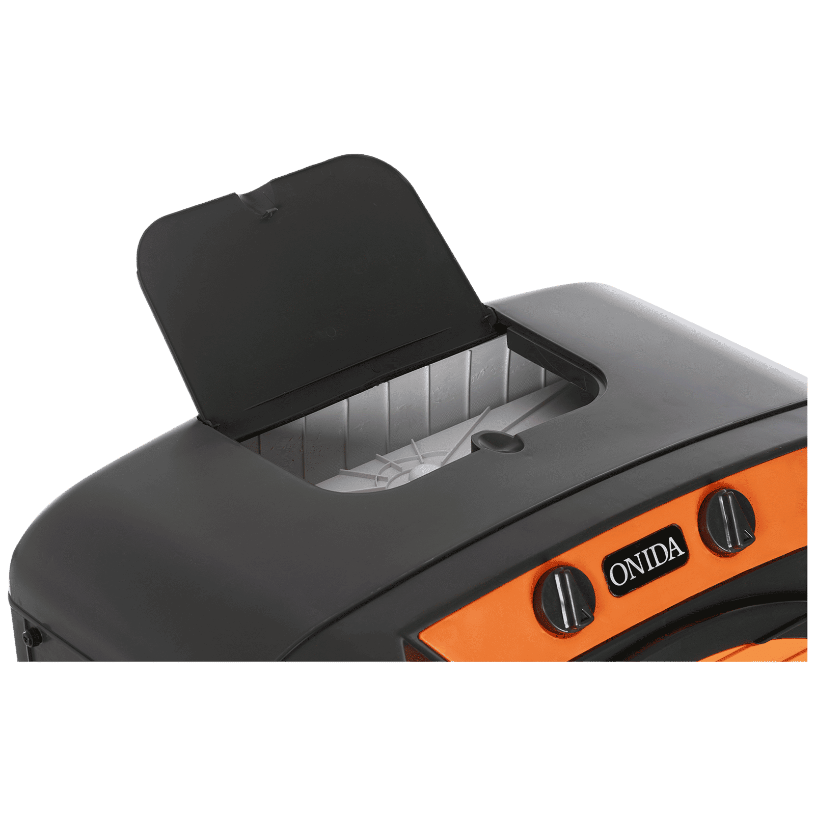 ONIDA 95 Litres Desert Air Cooler with Ice Chamber (Water Level Indicator, Dark Grey & Orange) ONIDA 95 Litres Desert Air Cooler with Ice Chamber (Water Level Indicator, Dark Grey & Orange)_4