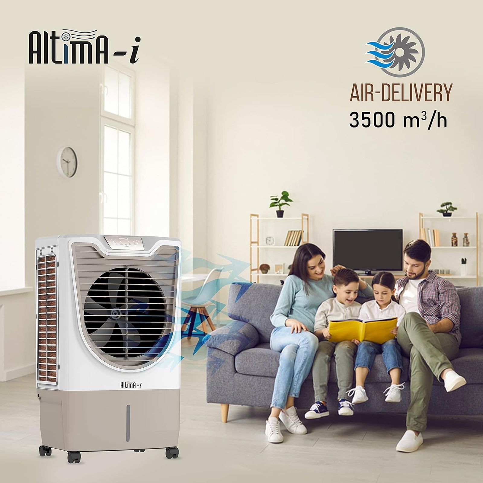 HAVELLS Altima-I 70 Litres Desert Air Cooler with Inverter Compatible (Thermal Overload Protection, White & Champagne Gold)_9