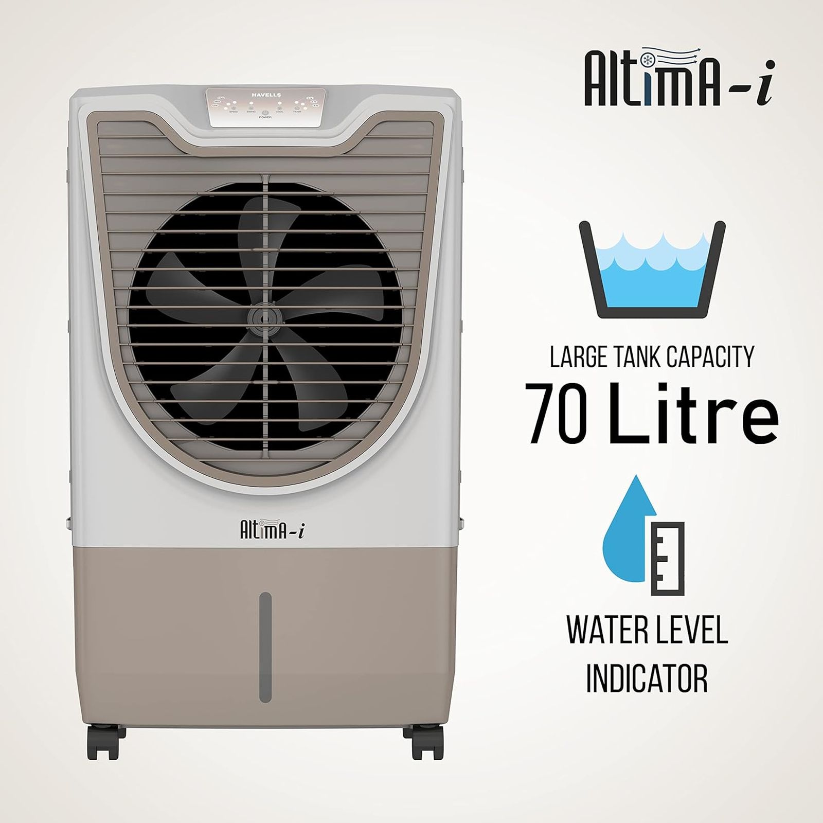 HAVELLS Altima-I 70 Litres Desert Air Cooler with Inverter Compatible (Thermal Overload Protection, White & Champagne Gold)_12