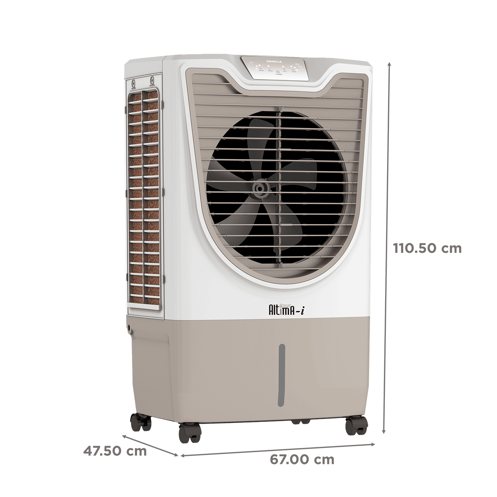 HAVELLS Altima-I 70 Litres Desert Air Cooler with Inverter Compatible (Thermal Overload Protection, White & Champagne Gold)_2