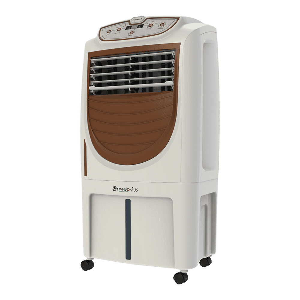 HAVELLS Breezo-i 35 Litres Personal Air Cooler with Remote & Electronic Panel (Breatheezee Technology, White & Brown) HAVELLS Breezo-i 35 Litres Personal Air Cooler with Remote & Electronic Panel (Breatheezee Technology, White & Brown)_7
