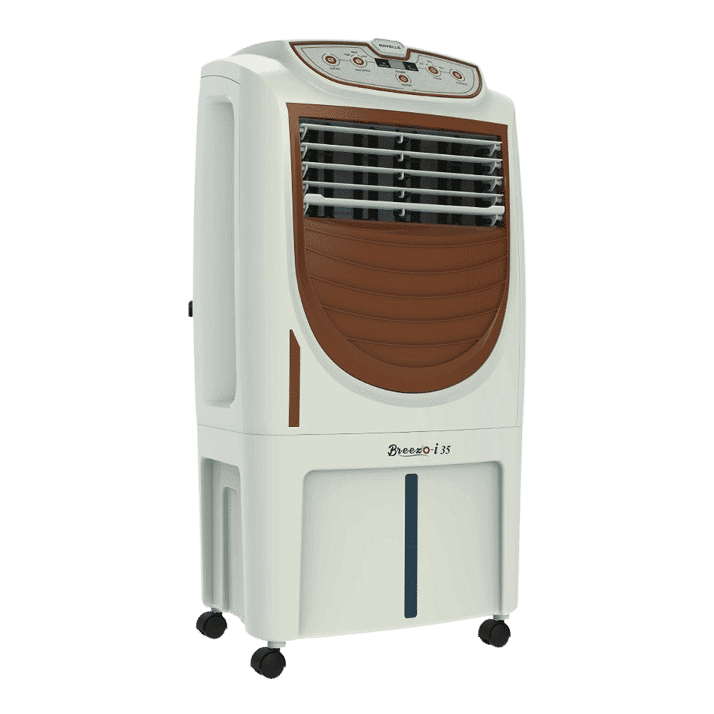 HAVELLS Breezo-i 35 Litres Personal Air Cooler with Remote & Electronic Panel (Breatheezee Technology, White & Brown) HAVELLS Breezo-i 35 Litres Personal Air Cooler with Remote & Electronic Panel (Breatheezee Technology, White & Brown)_8