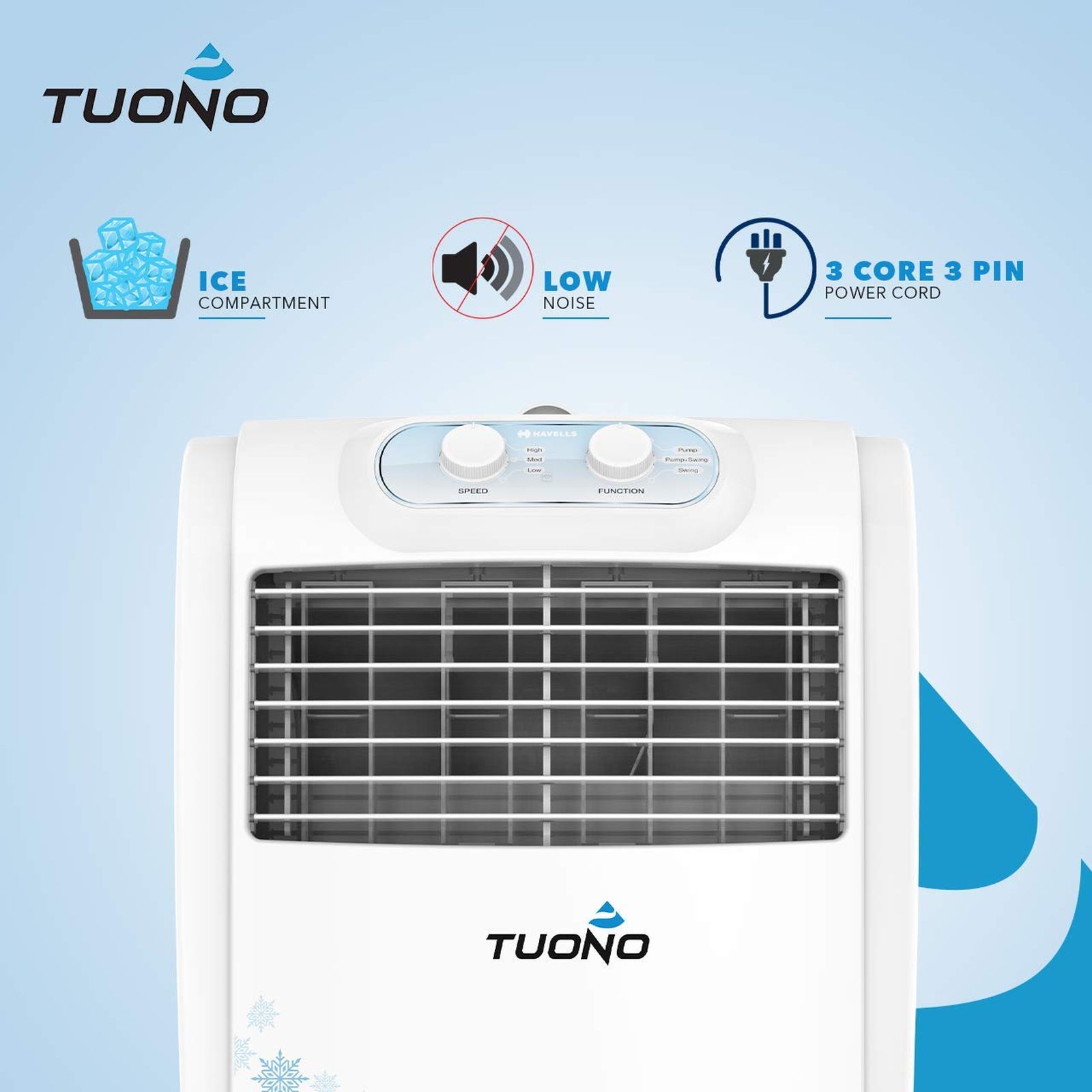 HAVELLS Tuono 18 Litres Personal Air Cooler with Inverter Compatible (Thermal Overload Protection, White & Light Blue)_10