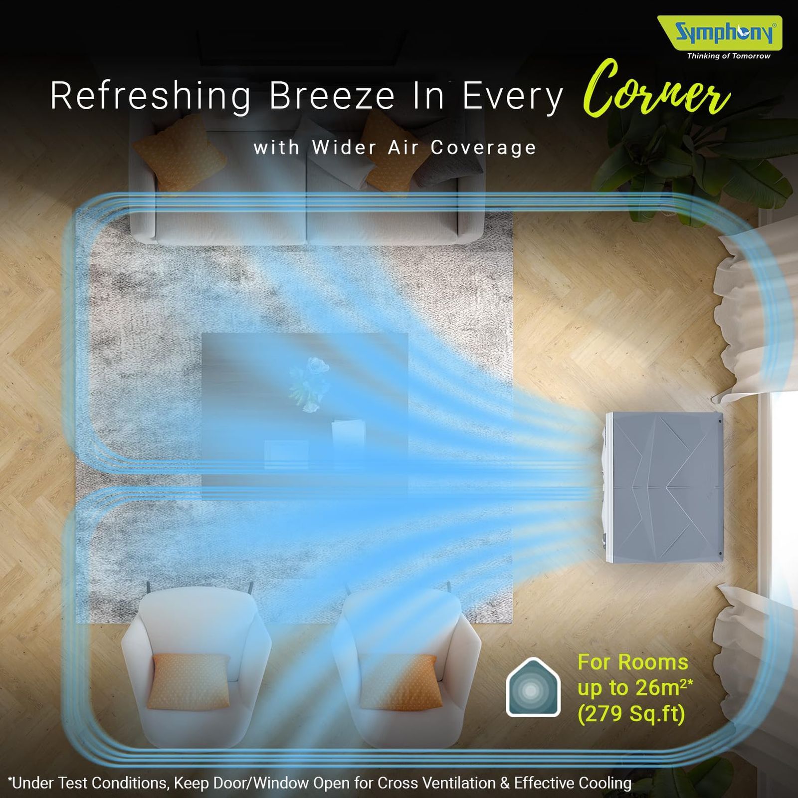 Symphony Jumbo 95XL+ 95 Litres Desert Air Cooler with CFD Technology (Whisper-Quiet Operation, White) Symphony Jumbo 95XL+ 95 Litres Desert Air Cooler with CFD Technology (Whisper-Quiet Operation, White)_11