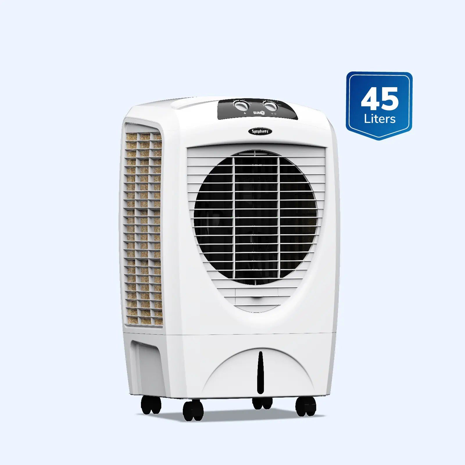 Symphony Sumo 45 Litres Desert Air Cooler with 360 Degree Castor Wheels (Cool Flow Dispenser, White)_8