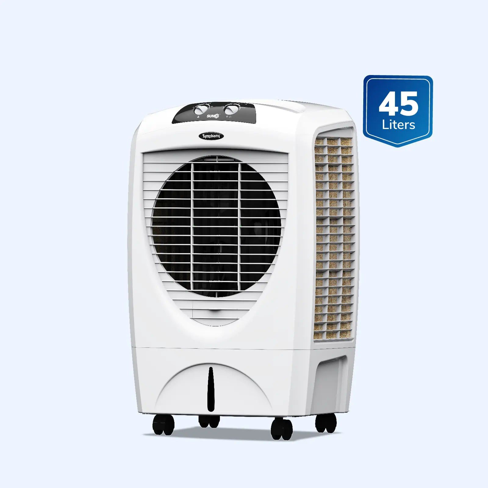 Symphony Sumo 45 Litres Desert Air Cooler with 360 Degree Castor Wheels (Cool Flow Dispenser, White)_9