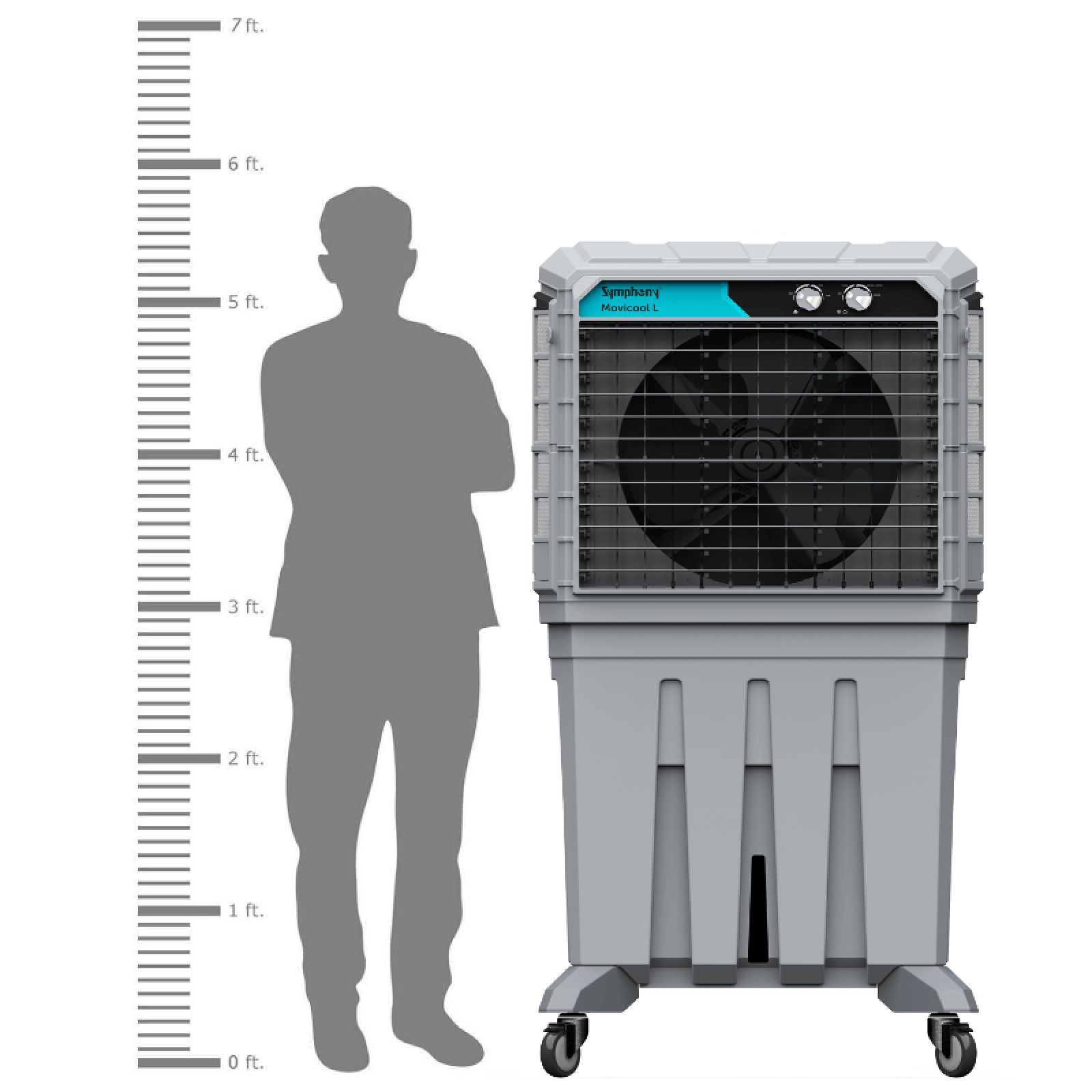 Symphony Movicool L 200i 200 Litres Commercial Air Cooler with Multi-Function Remote (Dust Filter, Grey) Symphony Movicool L 200i 200 Litres Commercial Air Cooler with Multi-Function Remote (Dust Filter, Grey)_8