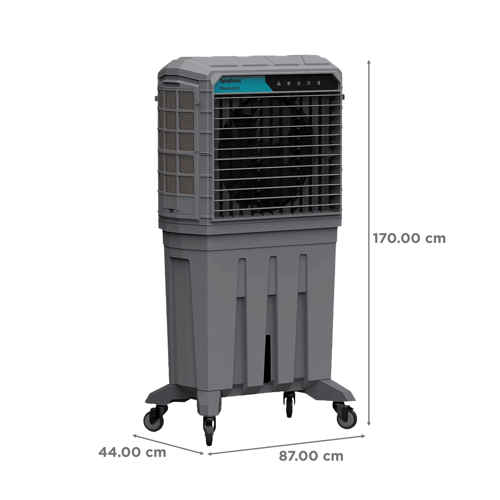 Symphony Movicool L 200i 200 Litres Commercial Air Cooler with Multi-Function Remote (Dust Filter, Grey) Symphony Movicool L 200i 200 Litres Commercial Air Cooler with Multi-Function Remote (Dust Filter, Grey)_2
