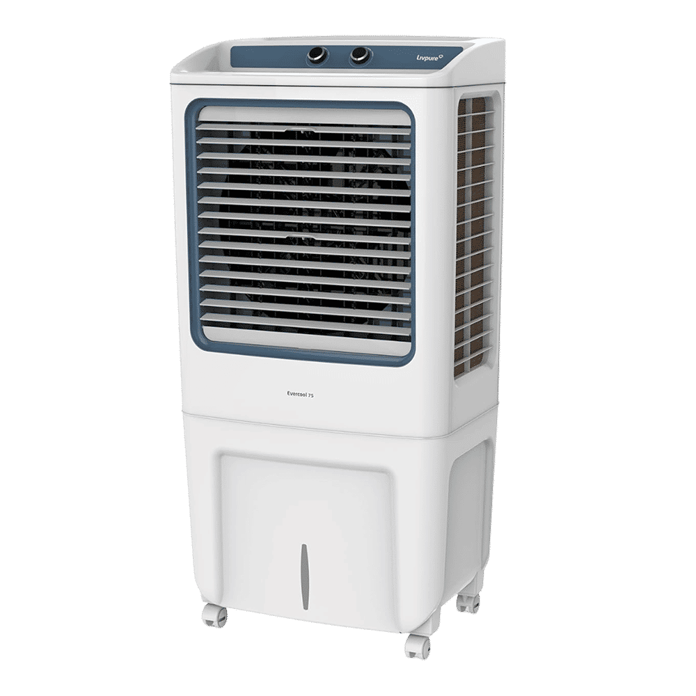 Livpure Evercool 75 Litres Desert Air Cooler with Inverter Compatible (Multi Directional Wheels, White & Blue)_5