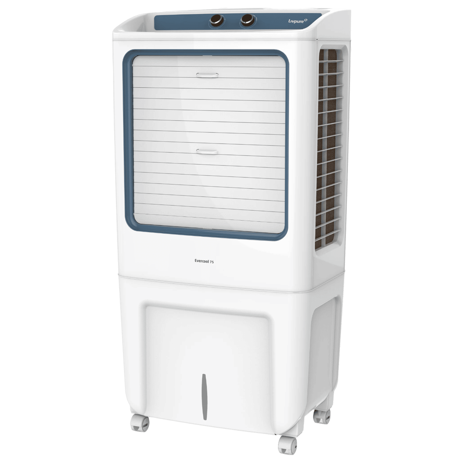 Livpure Evercool 75 Litres Desert Air Cooler with Inverter Compatible (Multi Directional Wheels, White & Blue)_6