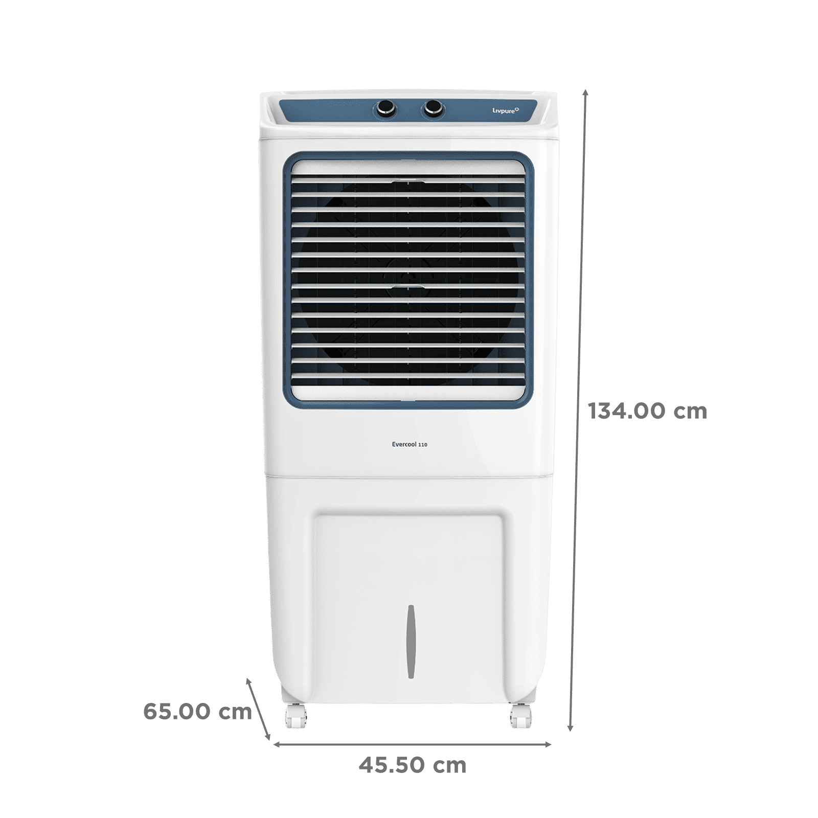 Livpure Evercool 110 Litres Desert Air Cooler with Inverter Compatible (Thermal Overload Protection, White & Blue)_2