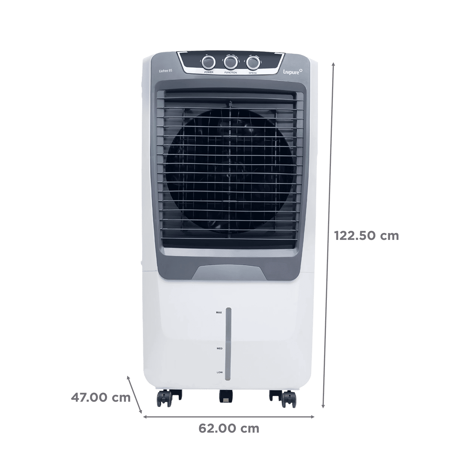 Livpure Livfree 85 Litres Desert Air Cooler with Inverter Compatible (Thermal Overload Protection, White & Grey)_2