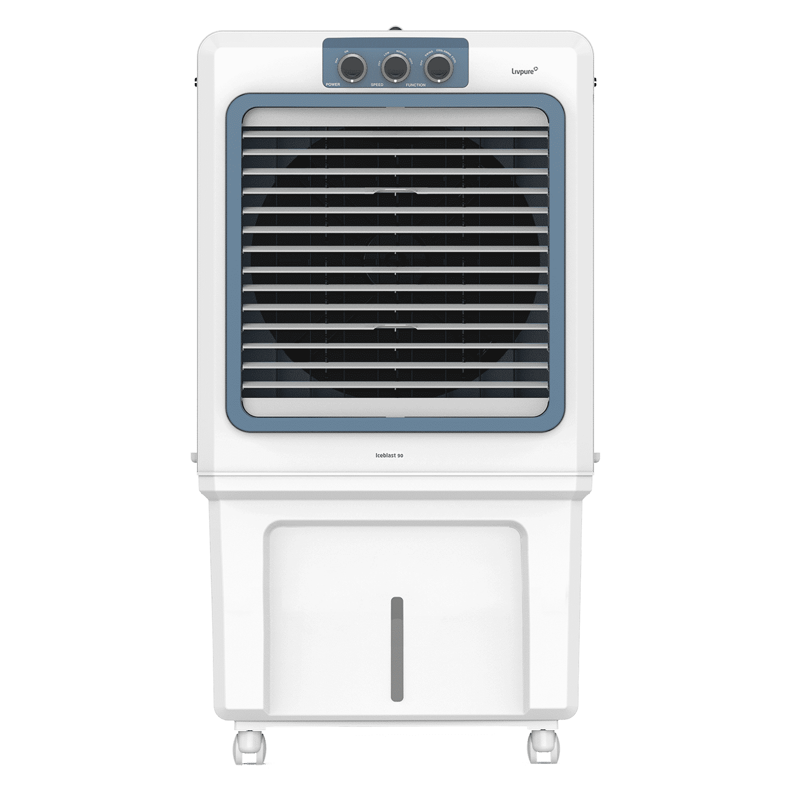 Livpure Ice Blast 90 Litres Desert Air Cooler with Temperature Overload Protection (Inverter Compatible, White & Blue)_5