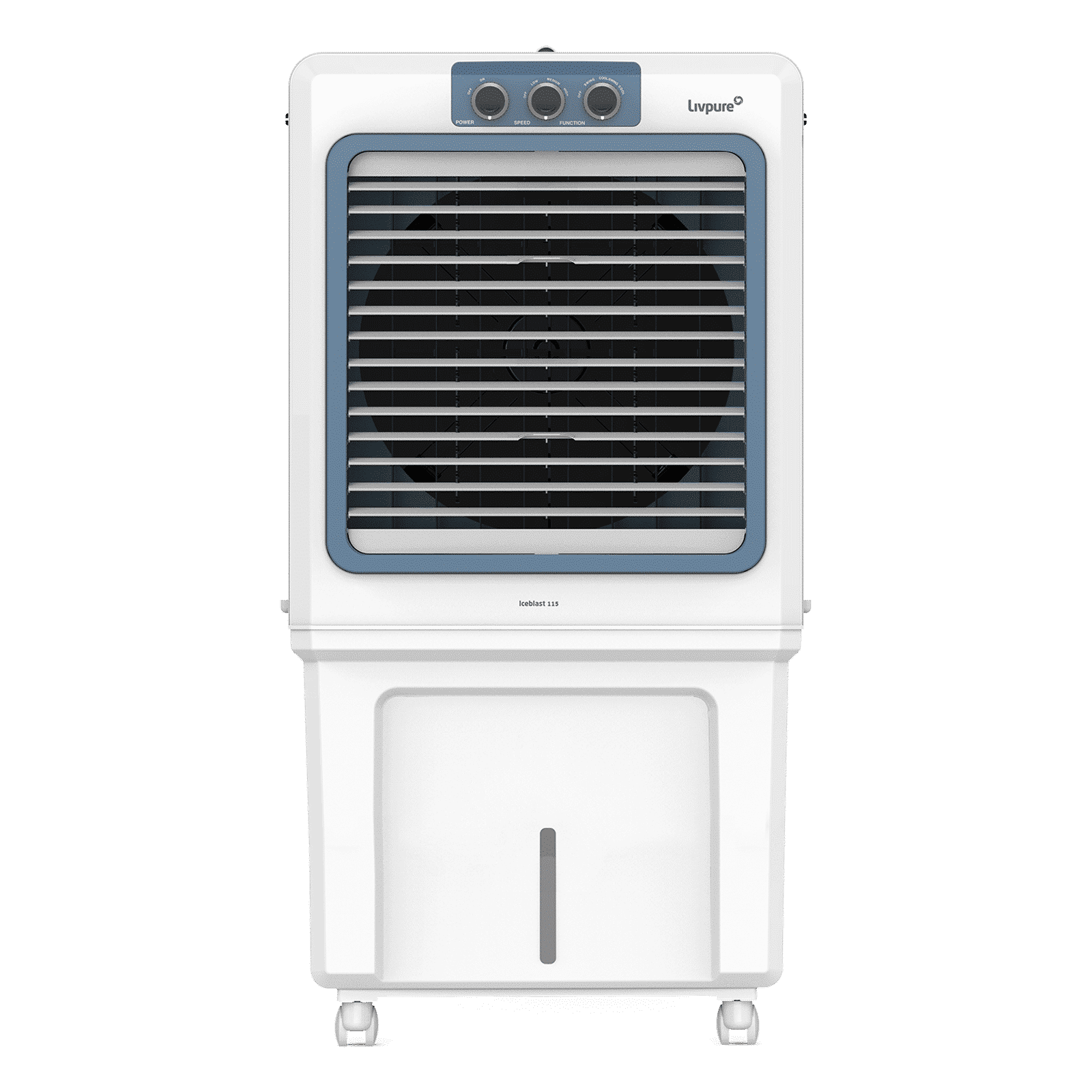 Livpure Ice Blast 115 Litres Desert Air Cooler with Temperature Overload Protection (Inverter Compatible, White & Blue)_5