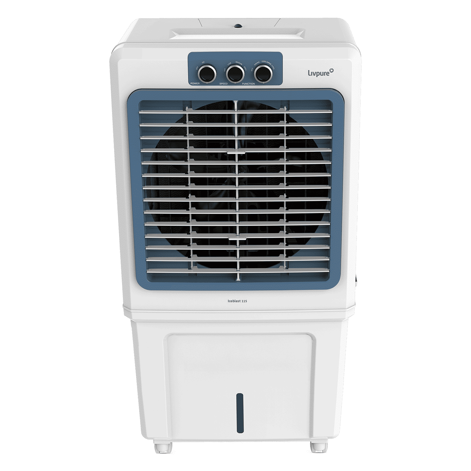 Livpure Ice Blast 115 Litres Desert Air Cooler with Temperature Overload Protection (Inverter Compatible, White & Blue)_7
