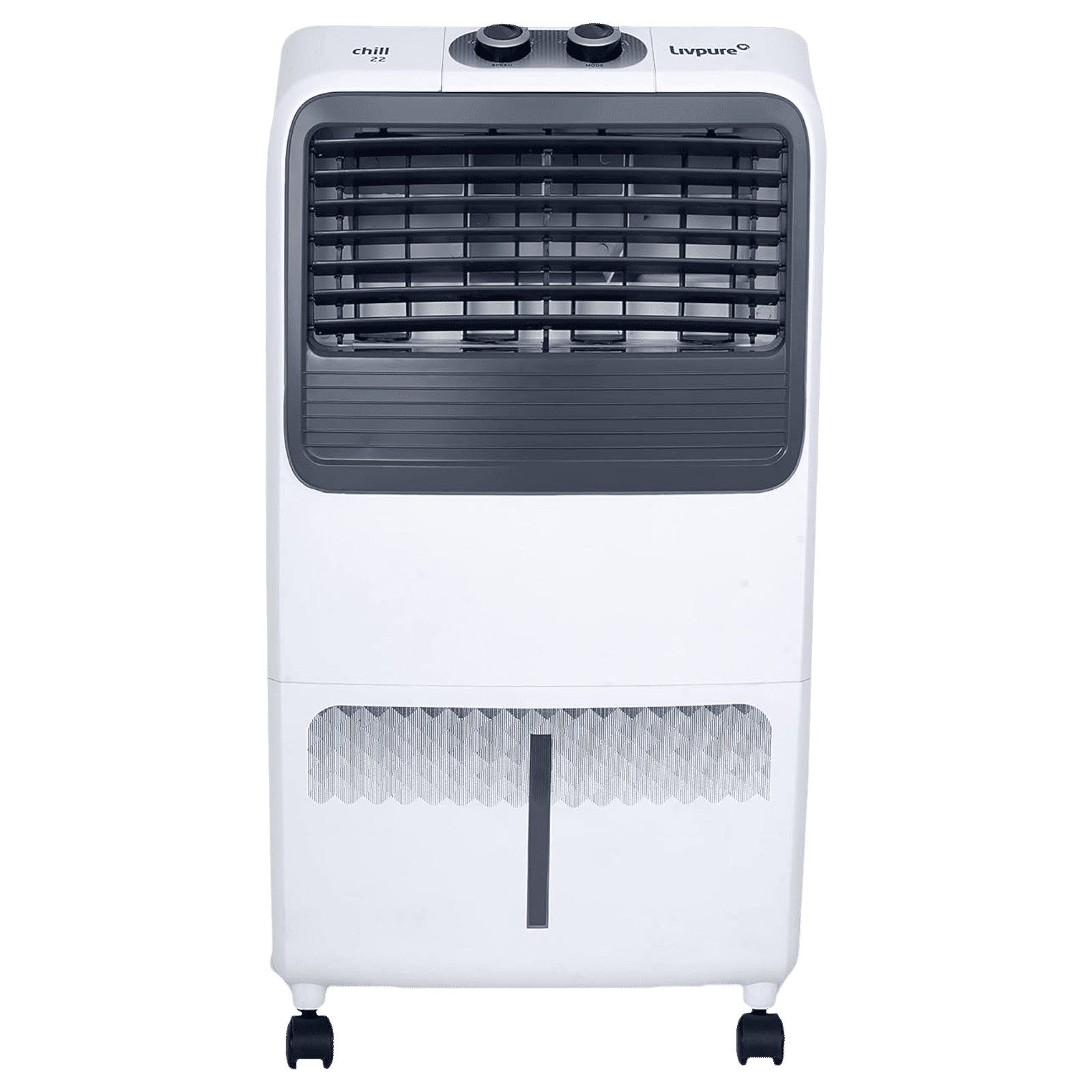 Livpure Chill 22 Litres Personal Air Cooler with Ice Chamber (Thermal Overload Protection, White & Grey) Livpure Chill 22 Litres Personal Air Cooler with Ice Chamber (Thermal Overload Protection, White & Grey)_1
