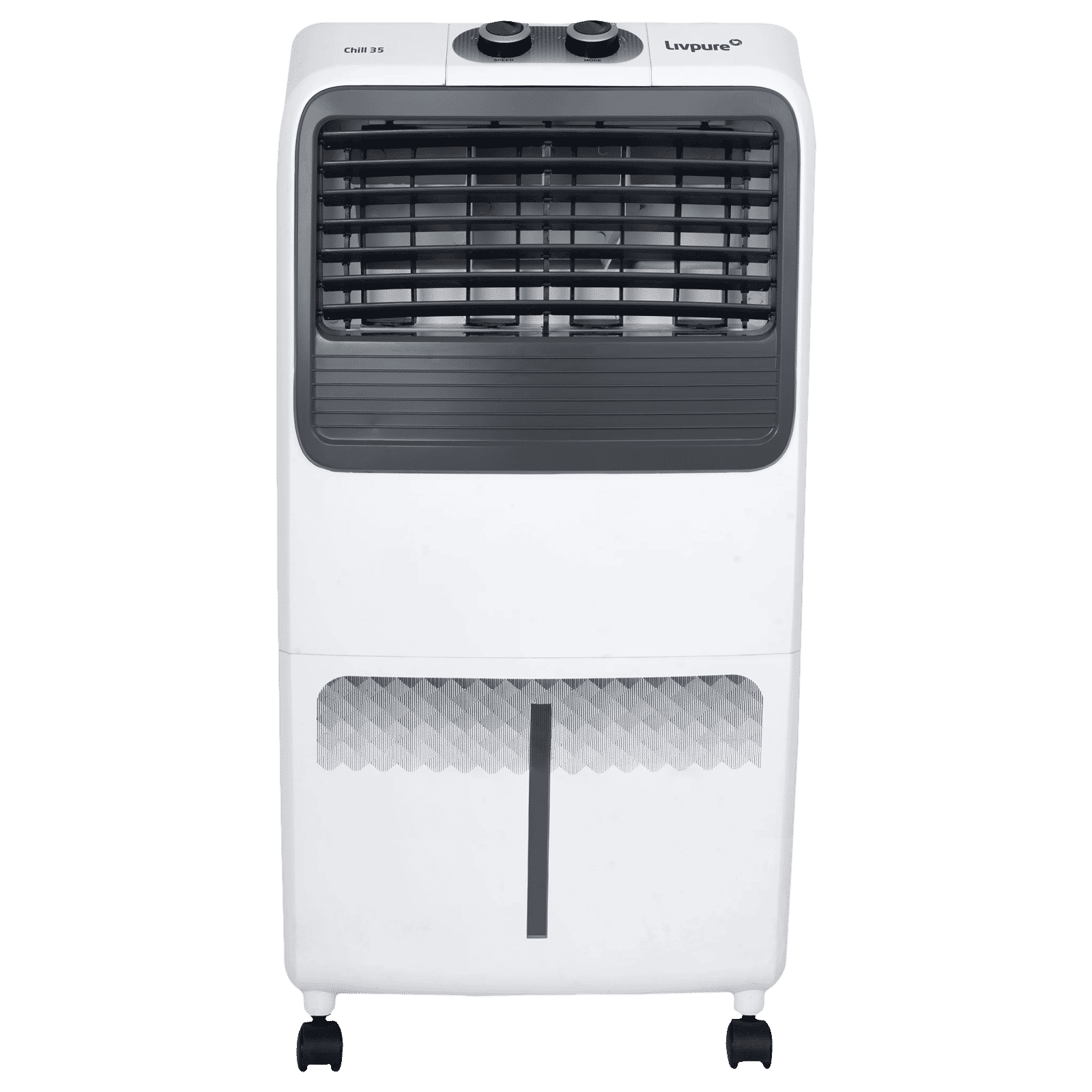 Livpure Chill 35 Litres Personal Air Cooler with Ice Chamber (Thermal Overload Protection, Grey & White)_1