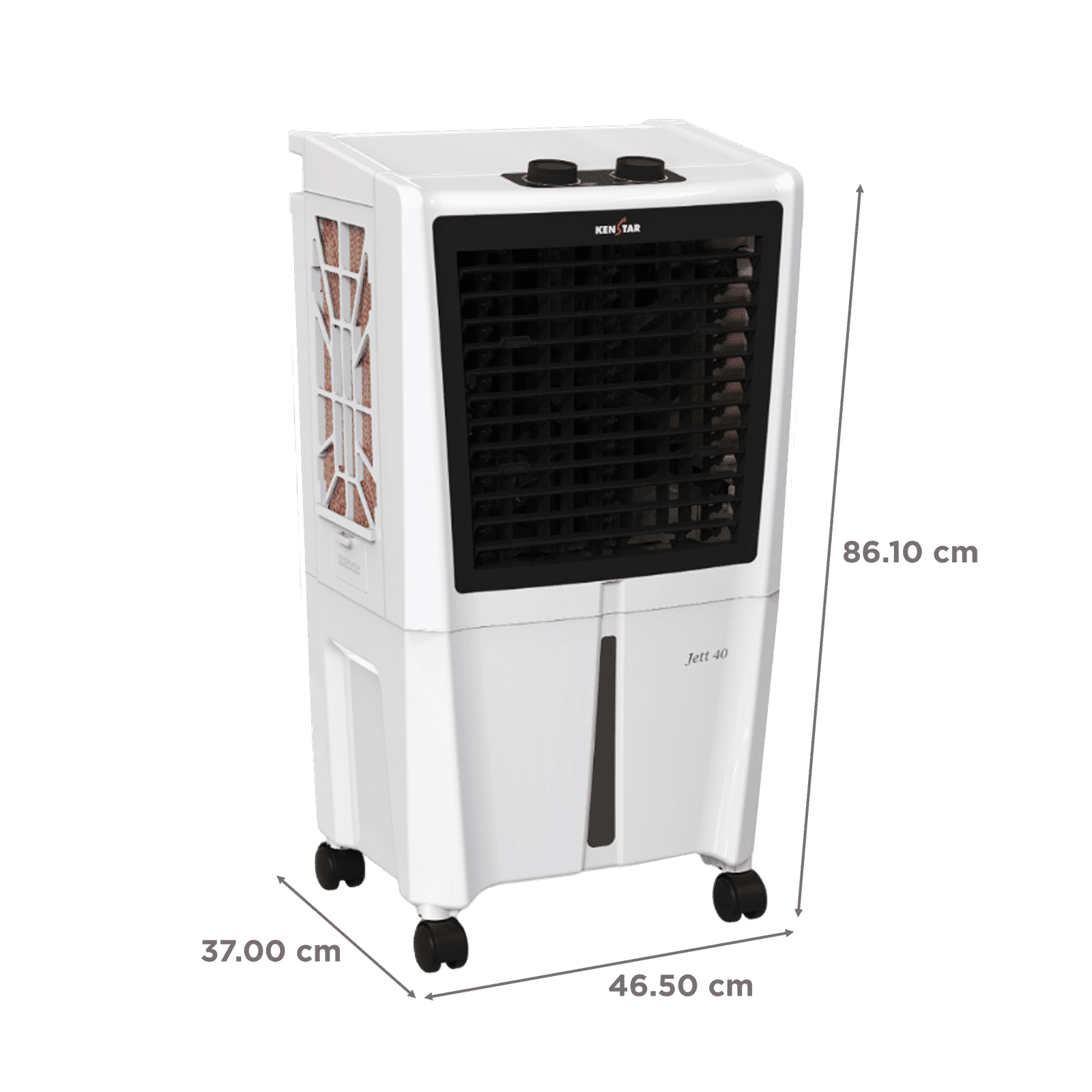 KENSTAR JETT HC 40 Litres Personal Air Cooler with Inverter Compatible (Motorised Louver Movement, White & Black) KENSTAR JETT HC 40 Litres Personal Air Cooler with Inverter Compatible (Motorised Louver Movement, White & Black)_2