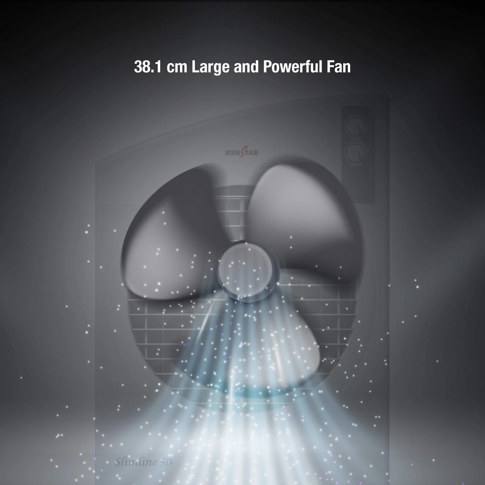 KENSTAR Slimline HC 50 50 Litres Desert Air Cooler with Quadraflow Technology (Honeycomb Cooling Pads, Light Grey)_8