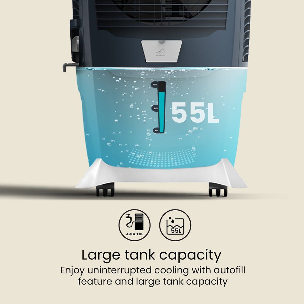 Crompton Ozone Classic H 55 Litres Desert Air Cooler with Overload Protection (Ice Chamber, Grey & White)_10
