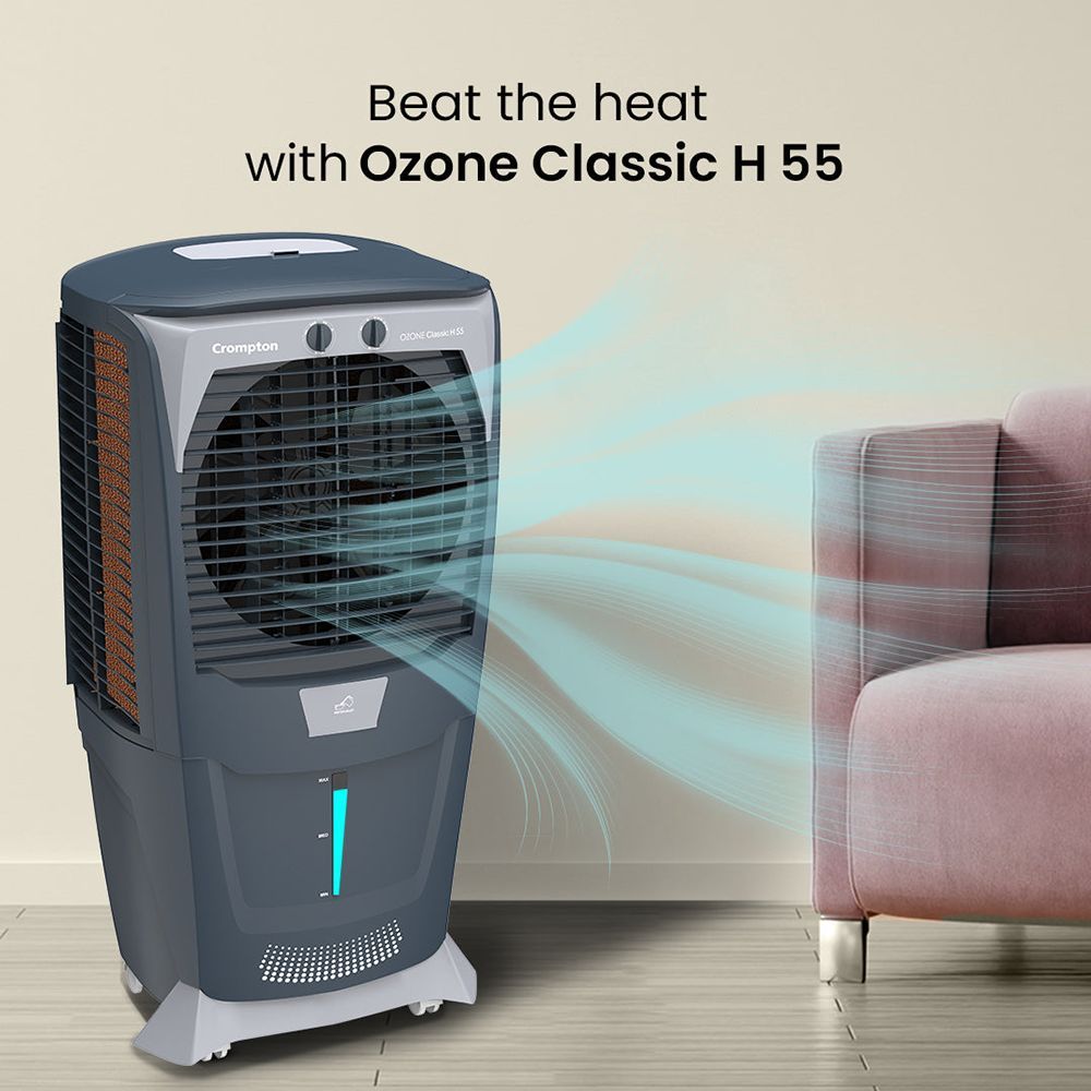 Crompton Ozone Classic H 55 Litres Desert Air Cooler with Overload Protection (Ice Chamber, Grey & White)_11