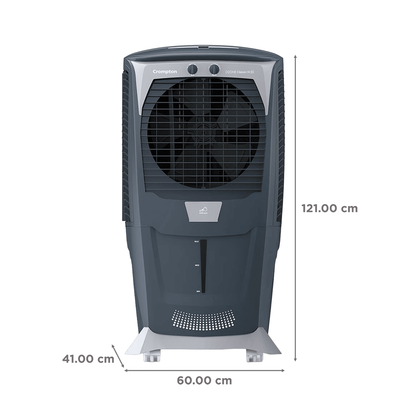 Crompton Ozone Classic H 55 Litres Desert Air Cooler with Overload Protection (Ice Chamber, Grey & White)_2