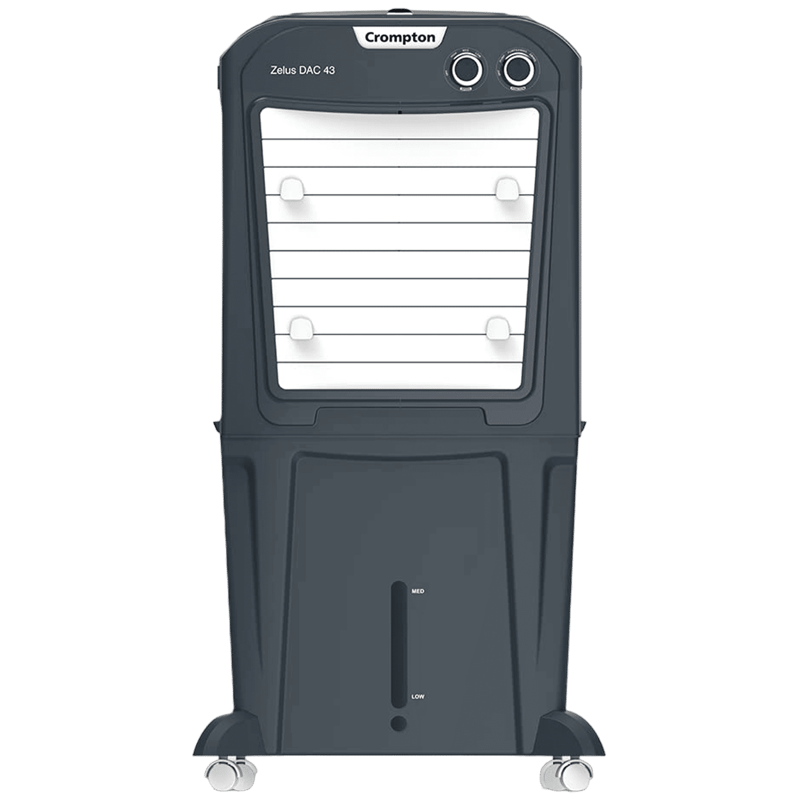 Crompton Zelus DAC 43 Litres Mini Desert Air Cooler with Everlast Pump (4-Way Air Deflection, Grey)_1