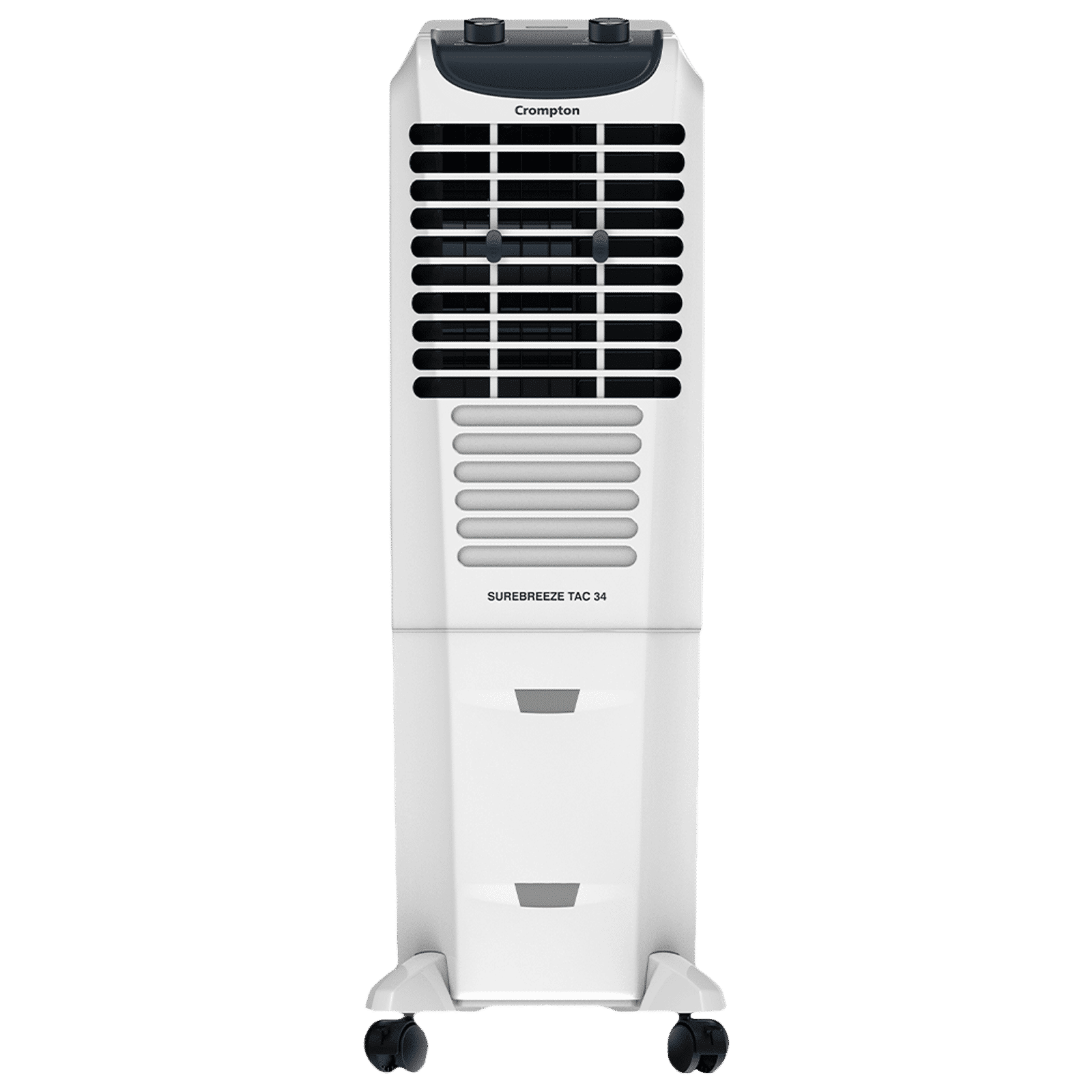 Crompton Surebreeze 34 Litres Tower Air Cooler with Overload Protection (4 Way Air Deflection, White & Black)_1