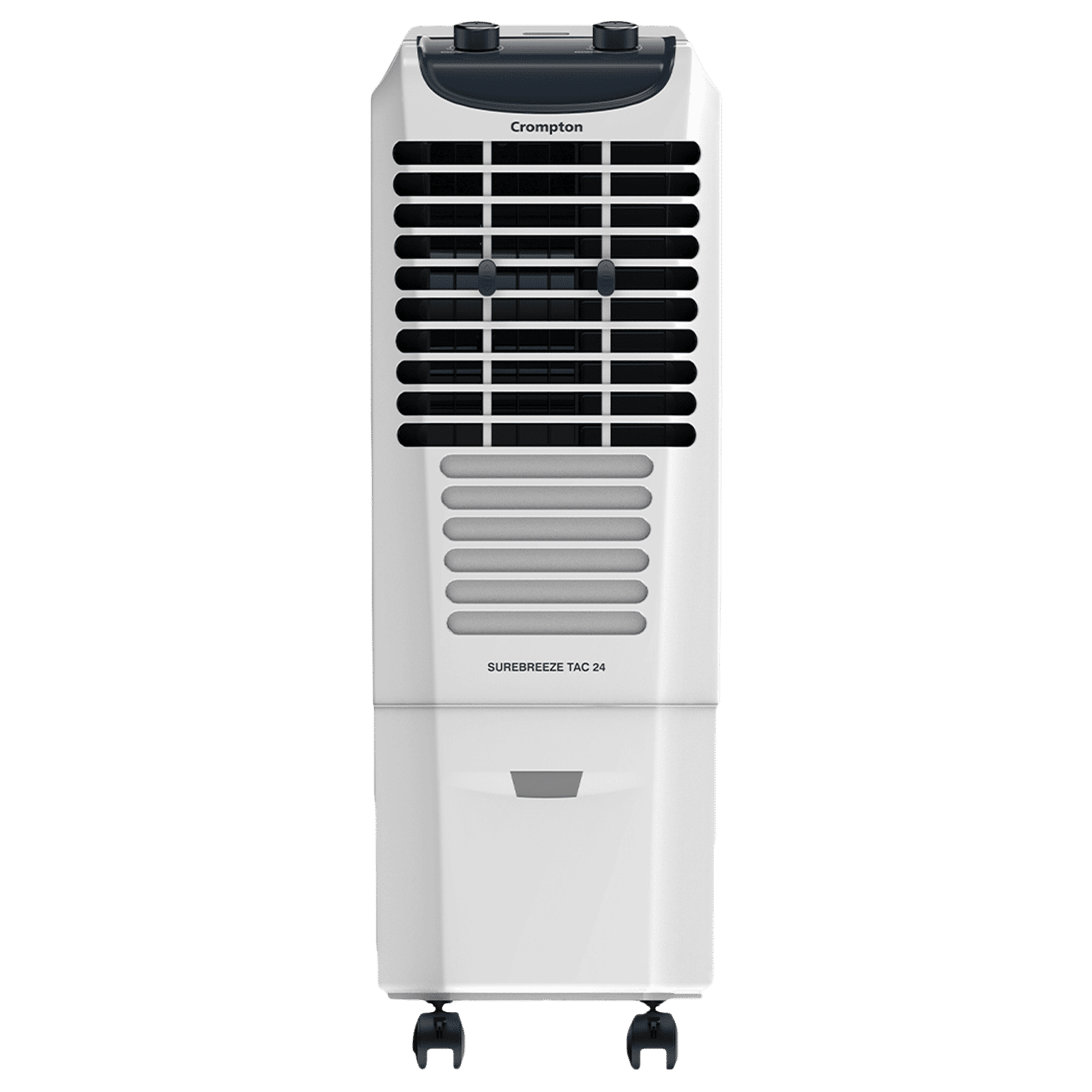 Crompton Surebreeze 24 Litres Tower Air Cooler with Overload Protection (4-Way Air Deflection, White & Black)_1