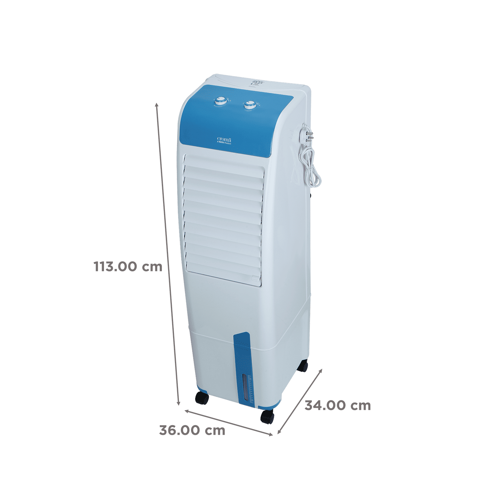 Croma 30 Litres Tower Air Cooler with Evaporative Cooling Technology (With inverter compatibility, White)_2