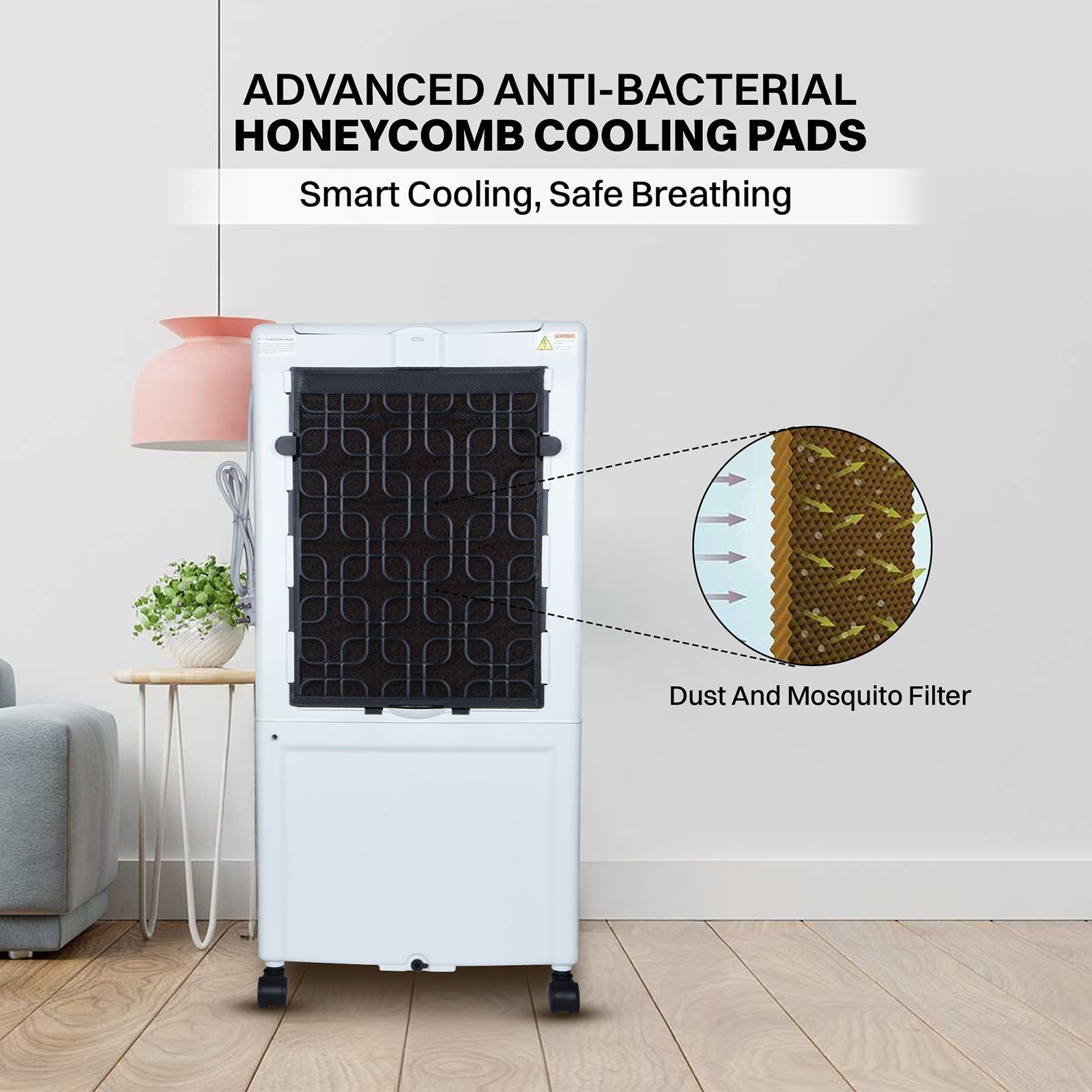 Croma 40 Litres Personal Air Cooler with Inverter Capability (Evaporative Cooling Technology, White)_7