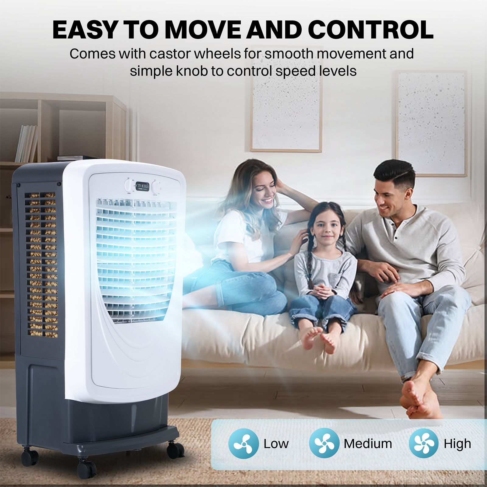 Croma 60 Litres Desert Air Cooler with Water Level Indicator (2025 Model, Inverter Compatible, White)_20