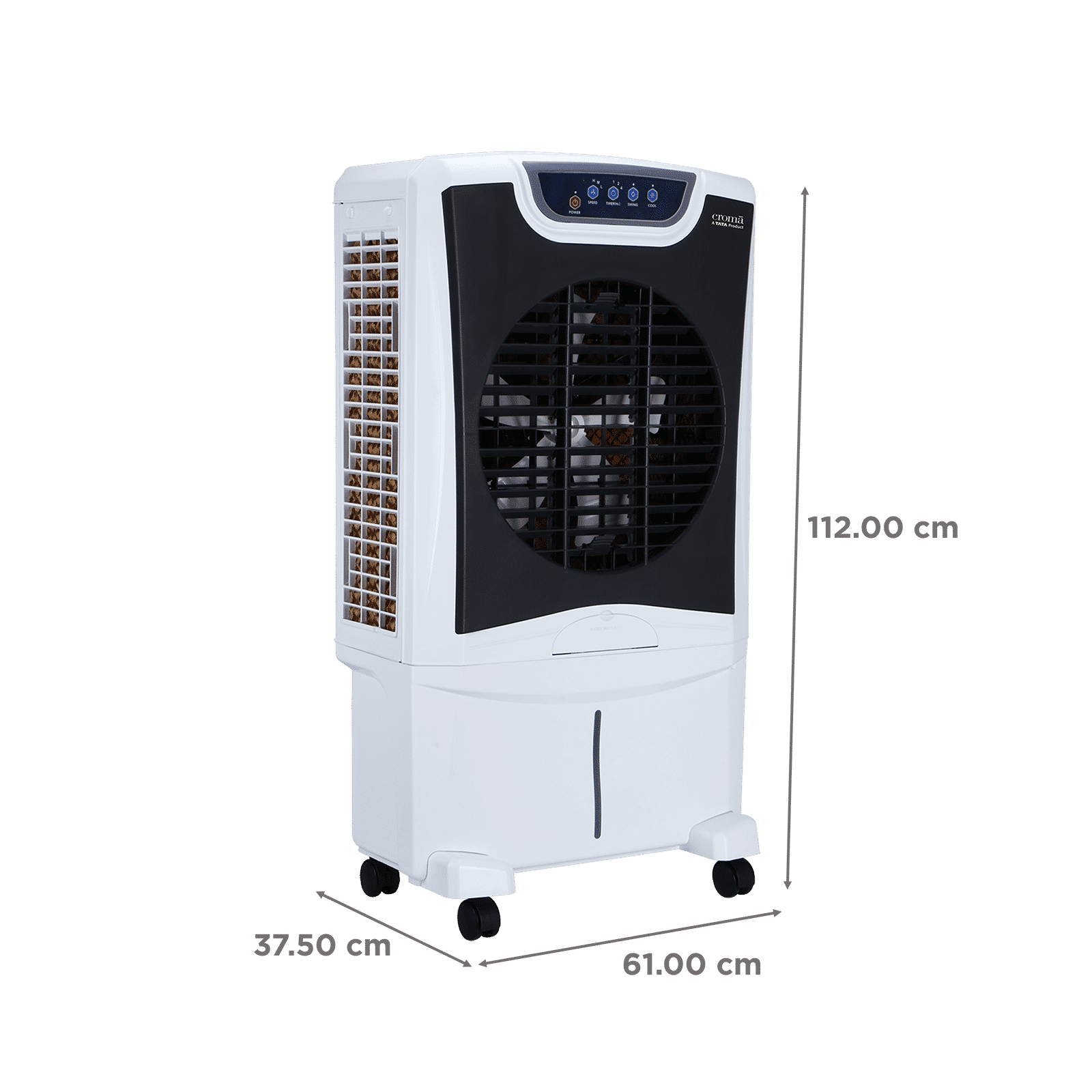 Croma 50 Litres Desert Air Cooler with Remote (Inverter compatibility, White, 2025 model)_2