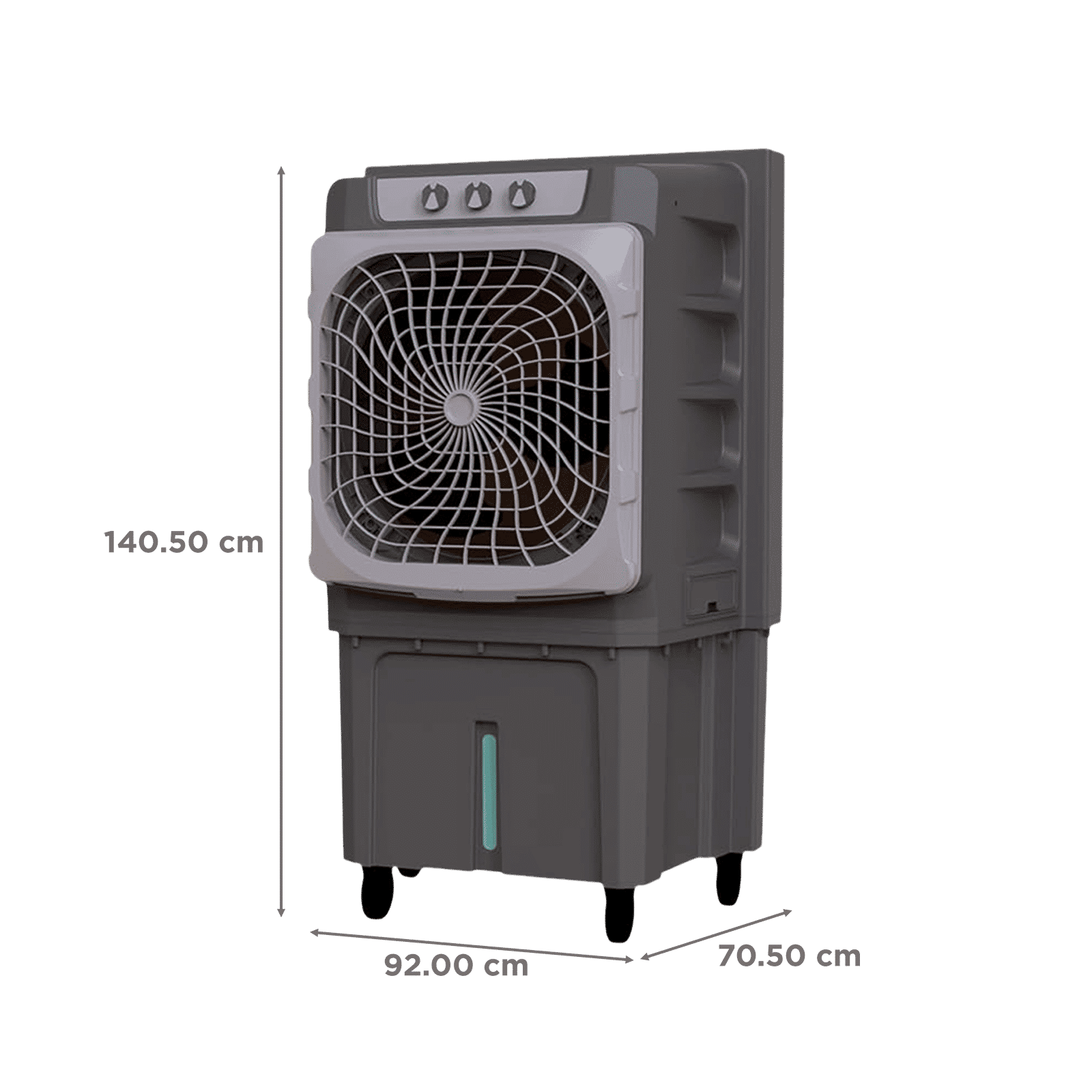 BAJAJ XForce 135 Litres Desert Air Cooler with Semi-Commercial Cooler (DuraMarine Pump, Gray)_2