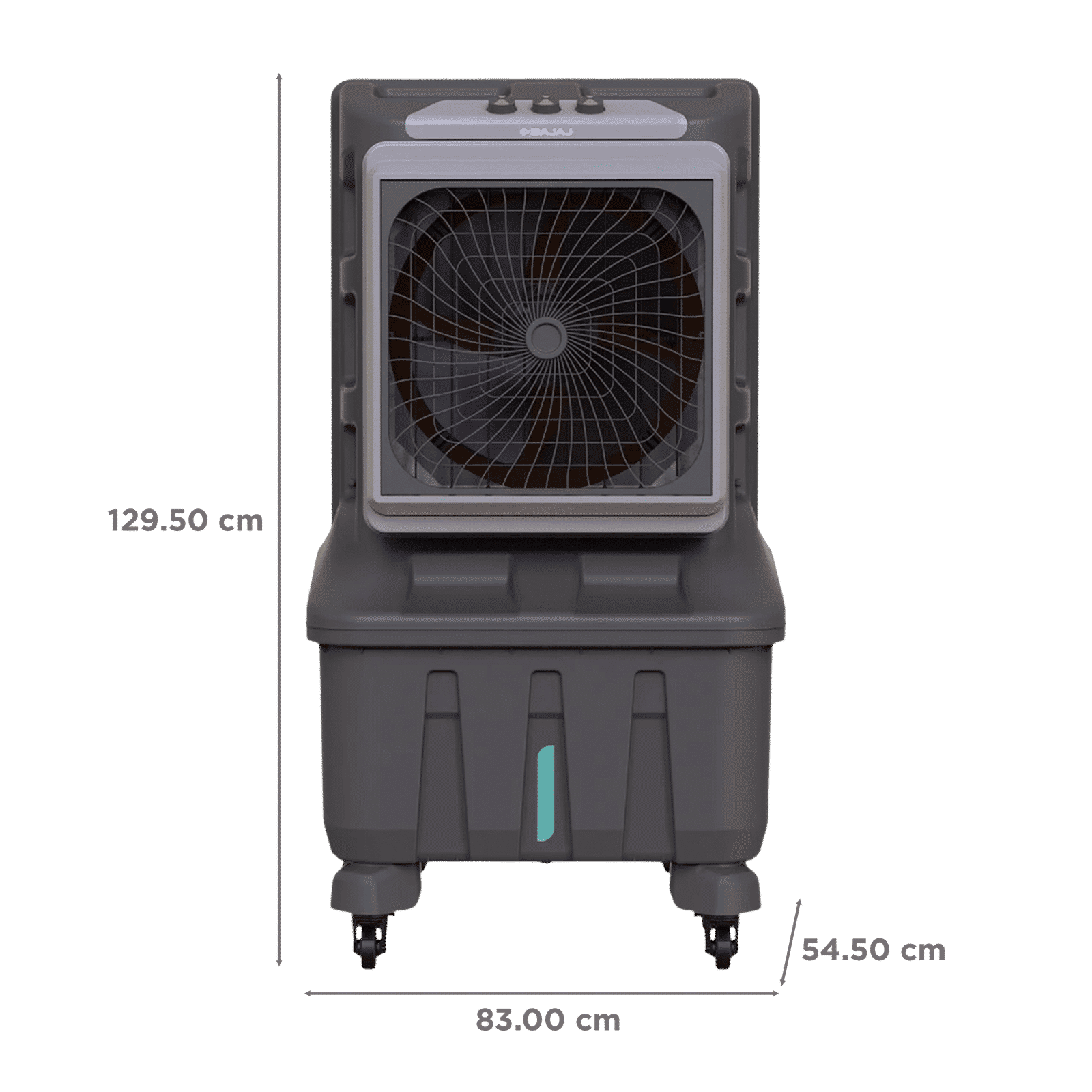 BAJAJ XForce 100 Litres Desert Air Cooler with DuraMarine Pump (3 Speed Control, Grey)_3
