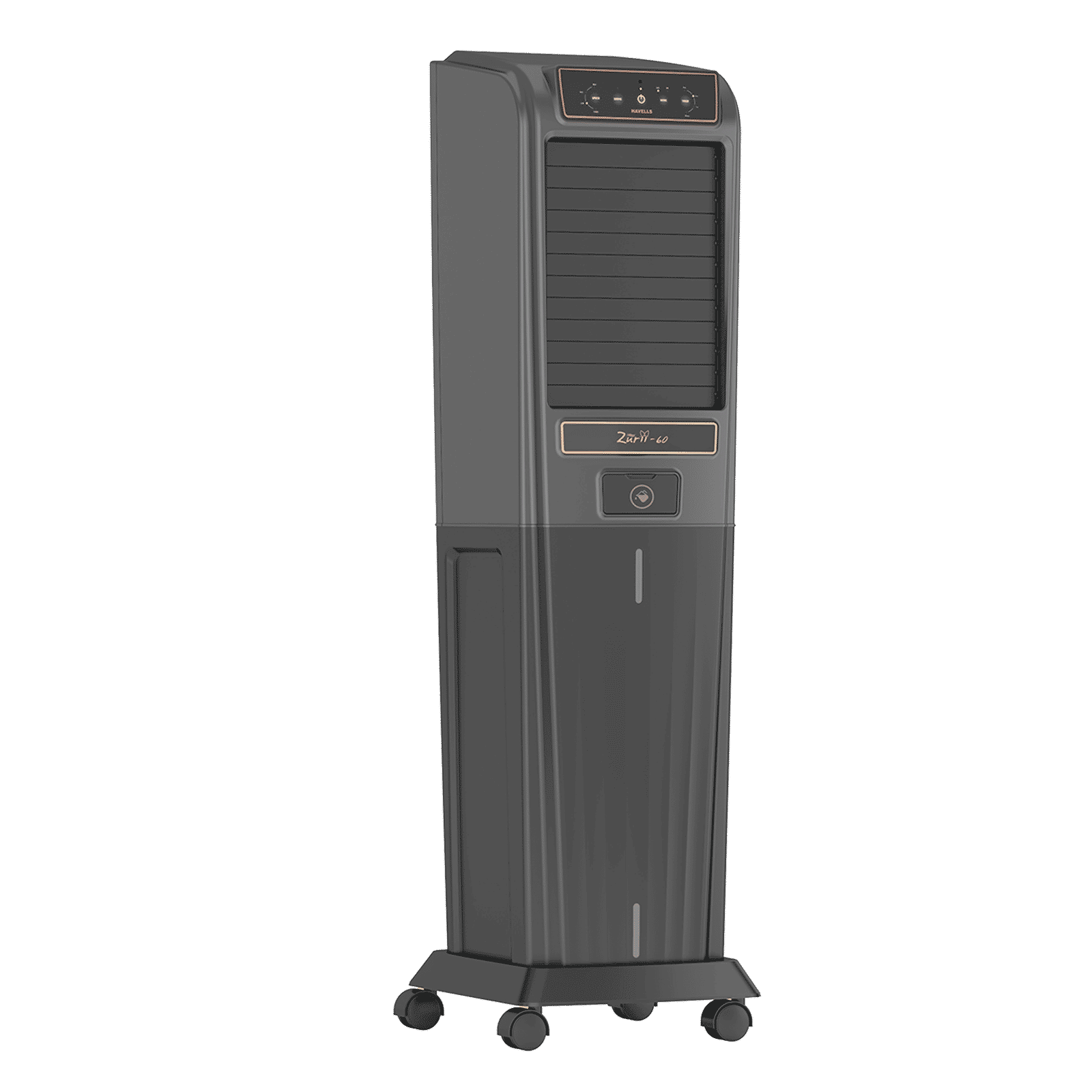 HAVELLS Zurii 60 Litres Tower Air Cooler with Dust Filter Net (Low Water Alarm, Black & Grey)_5