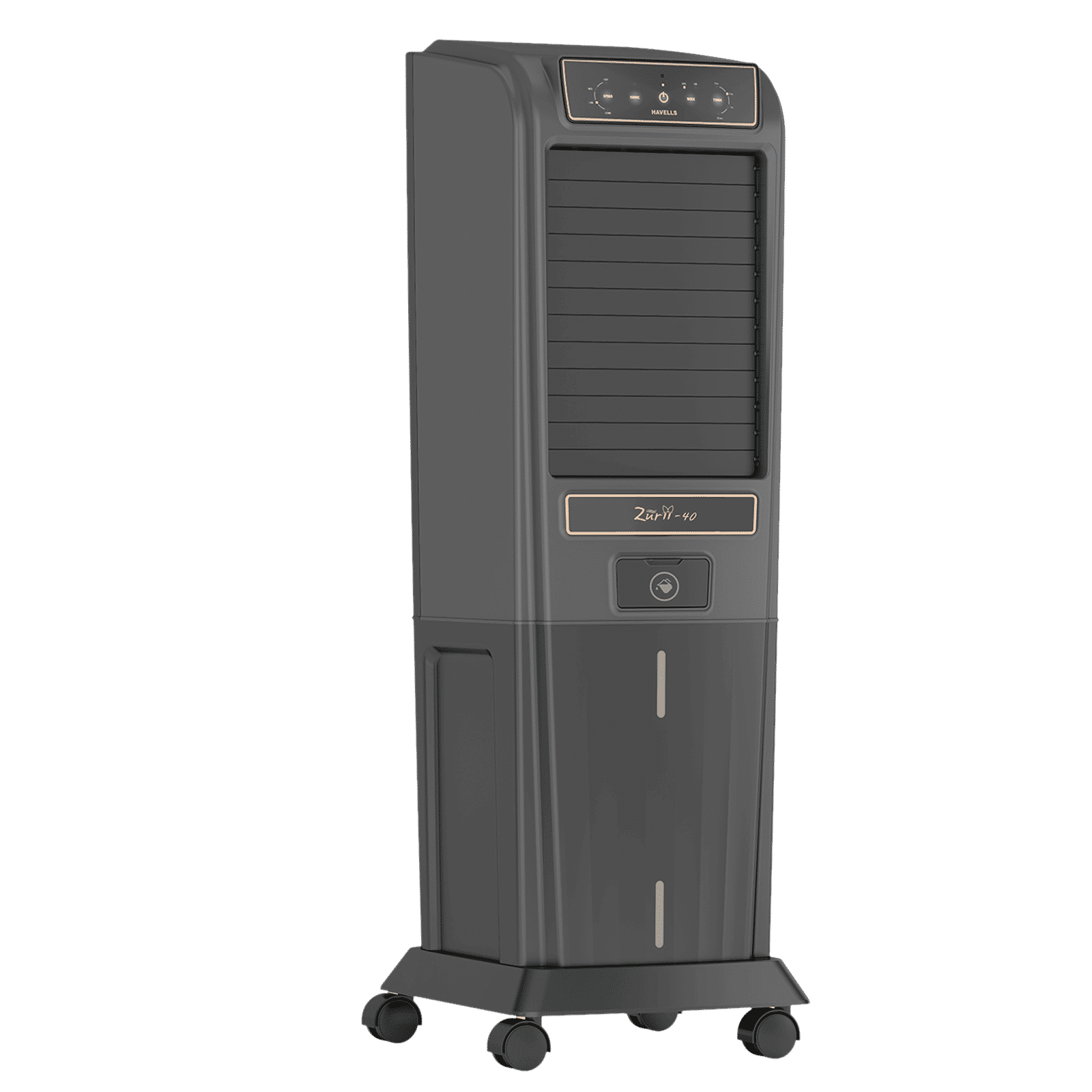 Havells Zurii 40 Litres Tower Air Cooler with Dust Filter Net (Low Water Alarm, Black & Grey) Havells Zurii 40 Litres Tower Air Cooler with Dust Filter Net (Low Water Alarm, Black & Grey)_5