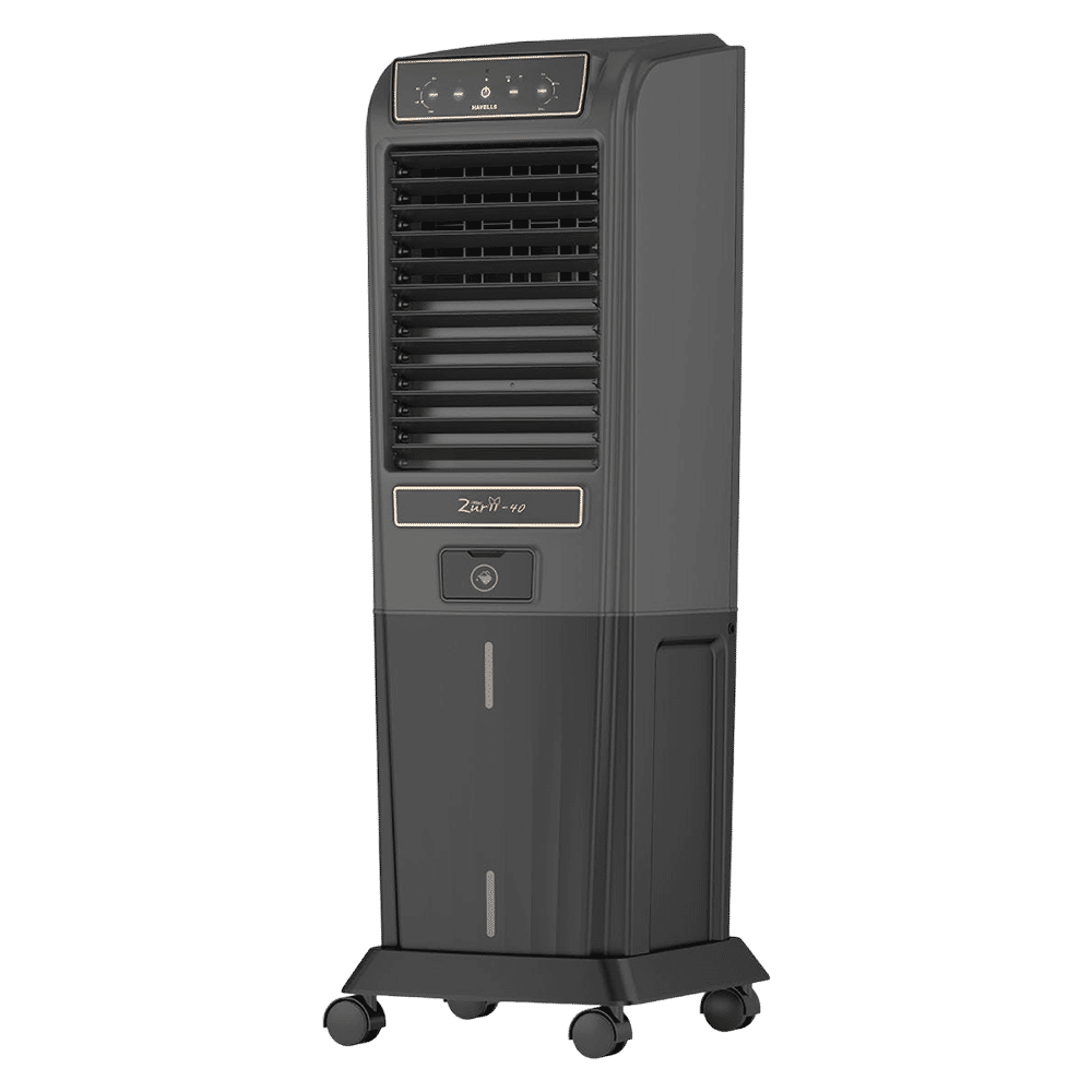 Havells Zurii 40 Litres Tower Air Cooler with Dust Filter Net (Low Water Alarm, Black & Grey) Havells Zurii 40 Litres Tower Air Cooler with Dust Filter Net (Low Water Alarm, Black & Grey)_9
