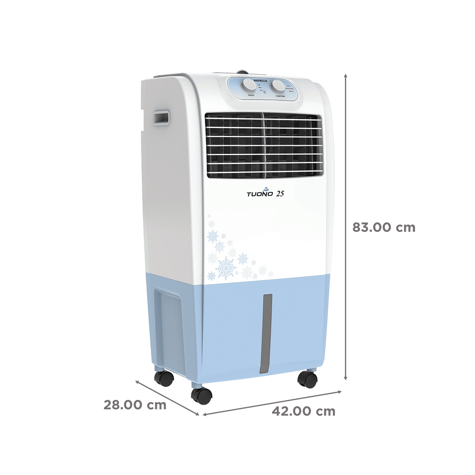 HAVELLS Tuono 25 Litres Personal Air Cooler with Dust Filter Net (Ice Chamber, White & Grey)_2
