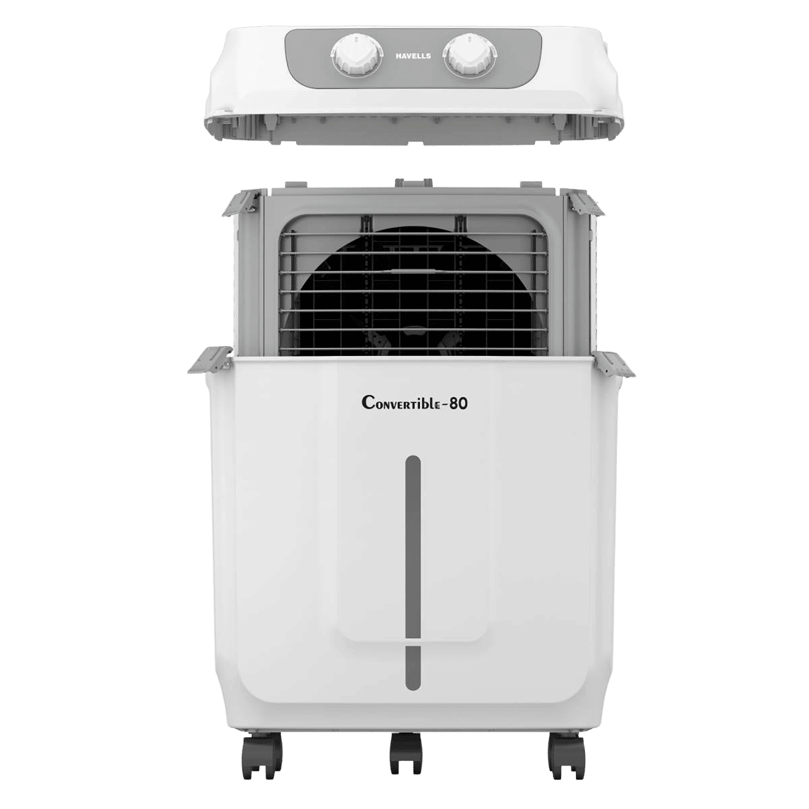 HAVELLS Convertible 80 Litres Desert Air Cooler with Metal Blade Fan (Powerful Air Delivery, White & Grey)_12