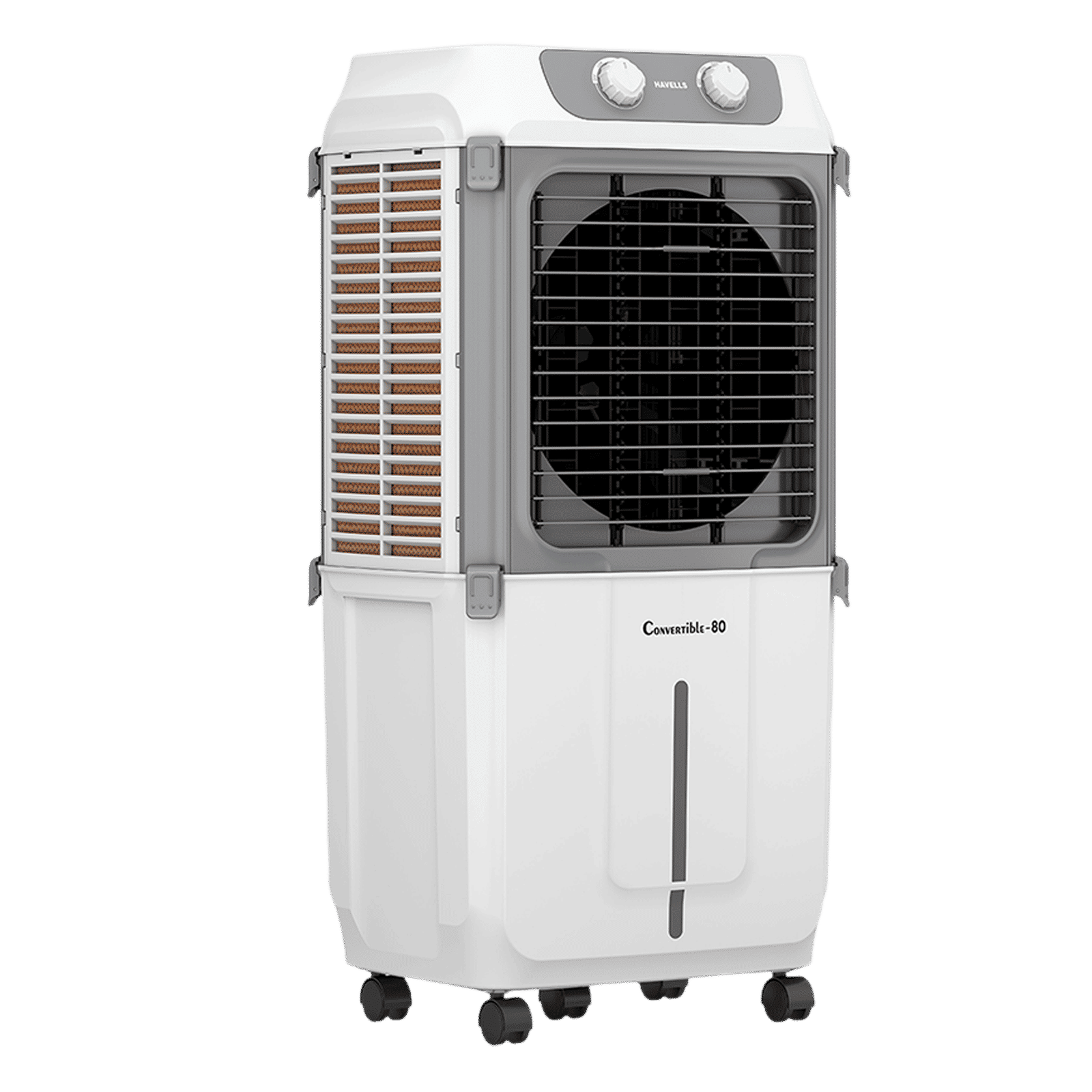 HAVELLS Convertible 80 Litres Desert Air Cooler with Metal Blade Fan (Powerful Air Delivery, White & Grey)_4