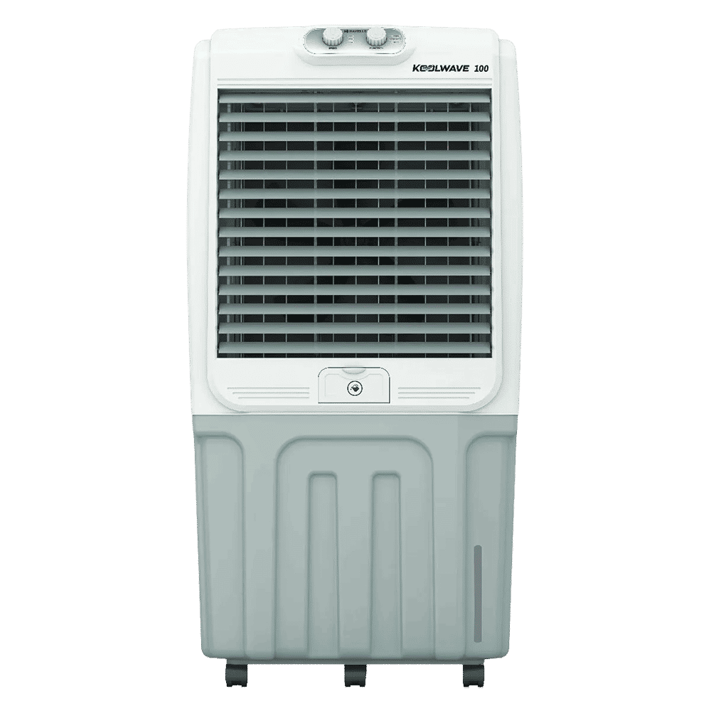 HAVELLS KoolWave 100 Litres Desert Air Cooler with Thermal Overload Protection (Inverter Compatible, White & Grey)_1